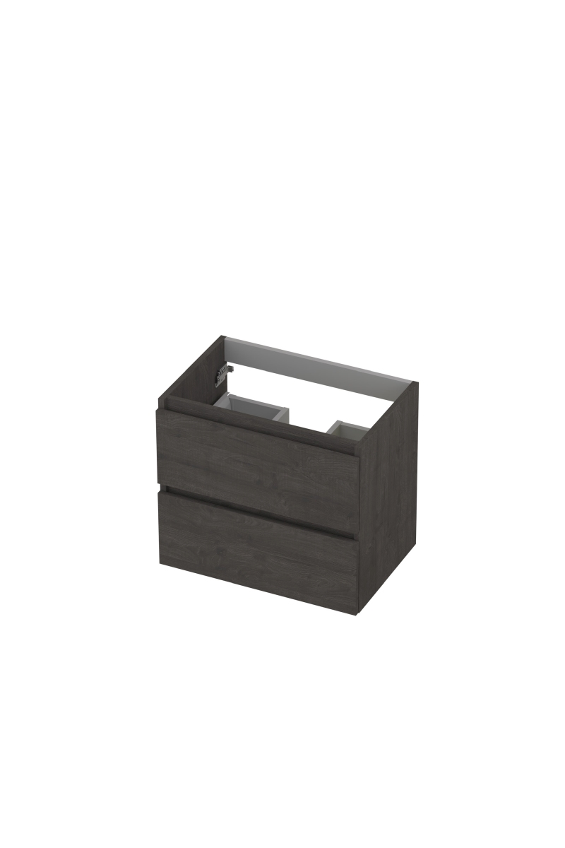 INK onderkast 2 laden gr.loos m. houten keerlijst 1257006 Oergrijs H520xB600xD400