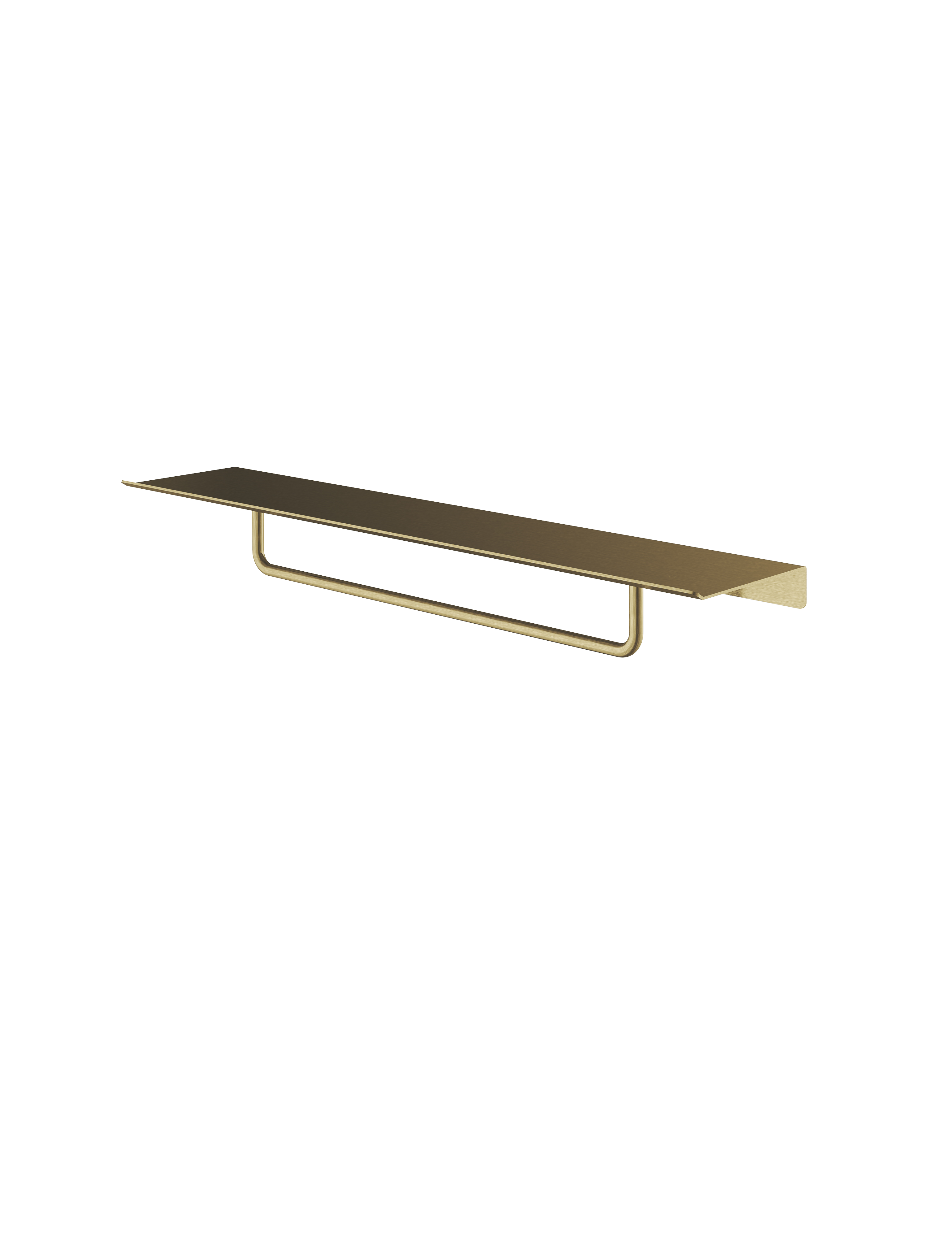 Hotbath More handdoek rek 40 cm voor planchet serie SHA04BBP Geborsteld messing PVD