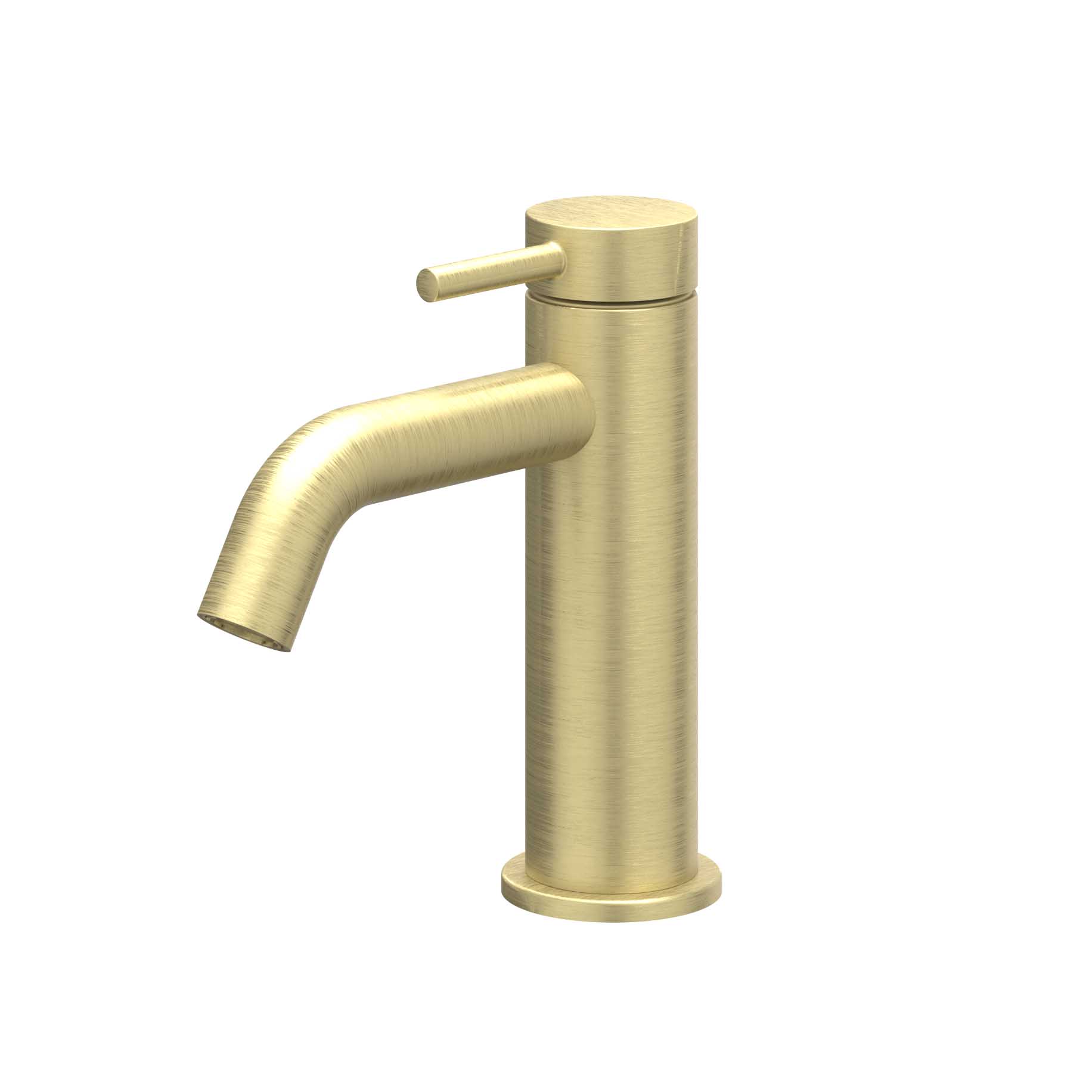 IVY Bond Eenhendel wastafelmengkraan opbouw model S coldstart 6100104 gebr. mat goud PVD