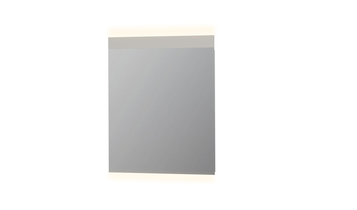 INK SP11 spiegel rookglas met matte bovenzijde en o/b ind. LED verl. incl. sensorschak. 8408501 Rookglas H40xB700xD800