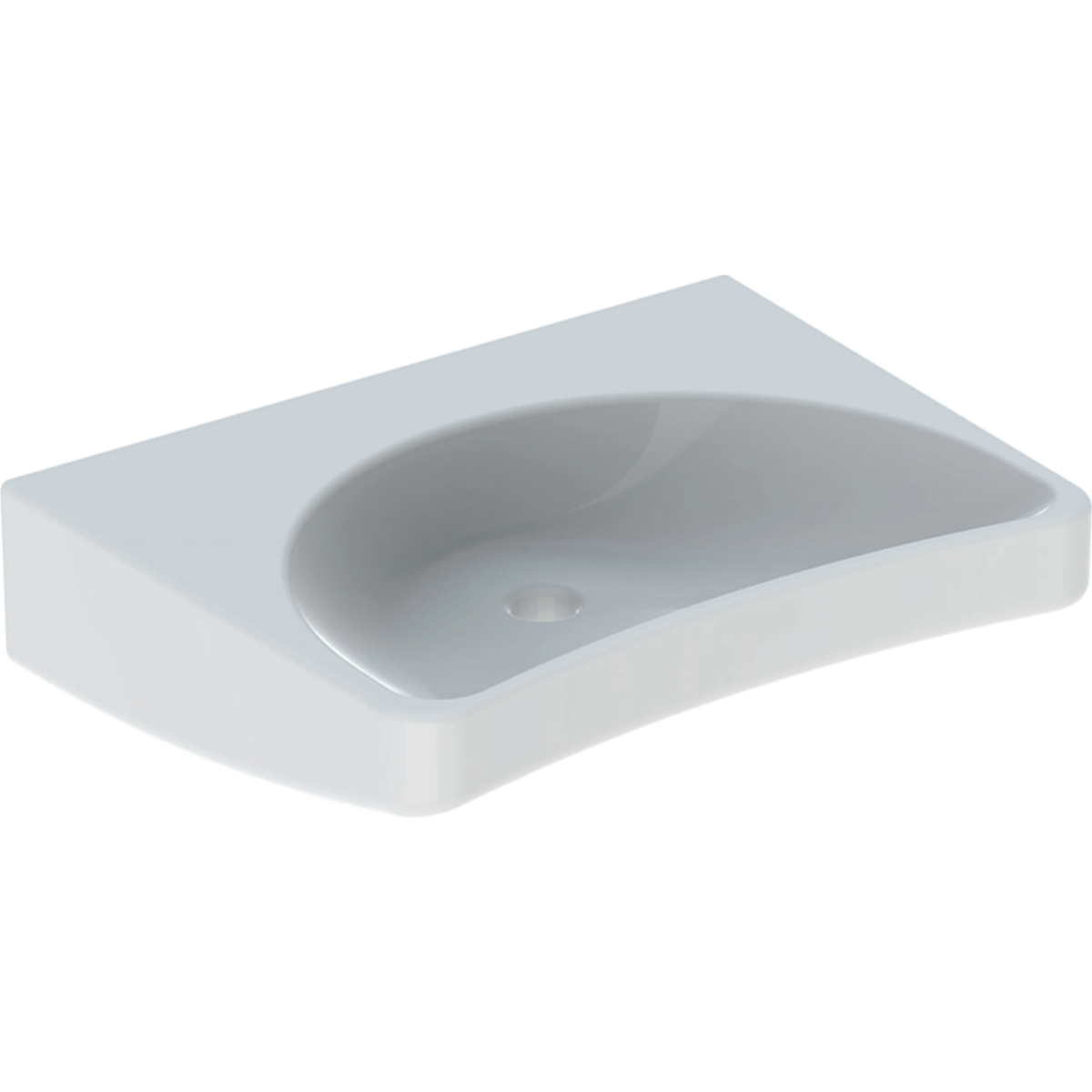 Geberit 300 Comfort Paracelsus Miva wastafel 64x49cm z.krgt. z.overl. S8309600001G Wit Tect