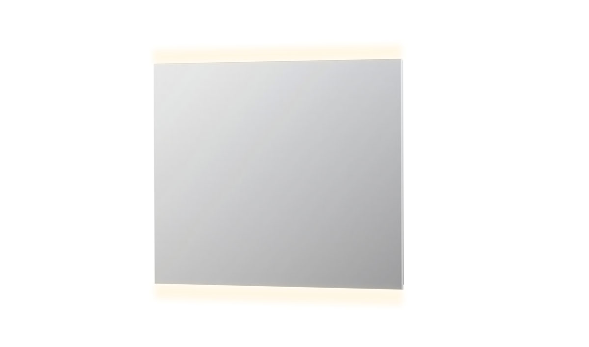 INK SP4 spiegel op alu kader met LED verl. onder/boven en sensor schak. 8407940 Alu H800xB1000xD40