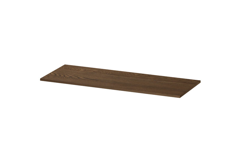 INK Massief eiken Afdekplaat tbv onderkast 1243052 massief eiken chocolate H450xB1200xD16