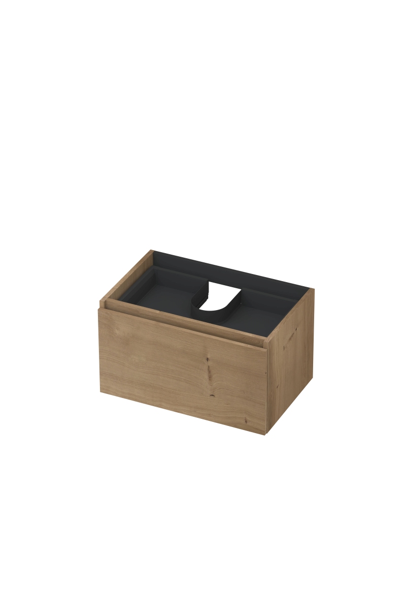 INK Fineer onderkast 1L m. binnenla gr.loos houten keerlijst fineer 1221312 Ash grey H400xB700xD450