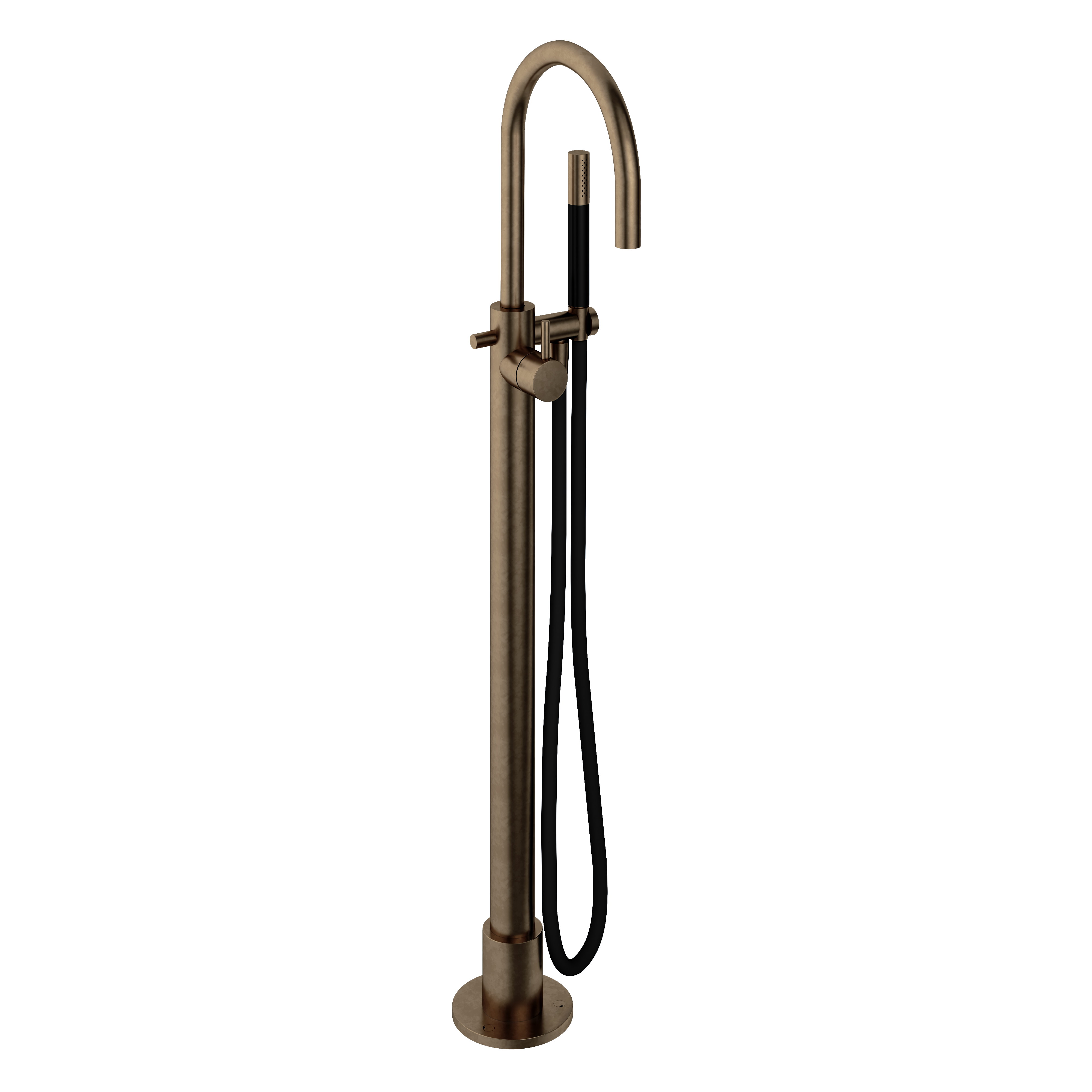 Hotbath Cobber badmengkraan vloermontage CB187EXTAB Verouderd messing