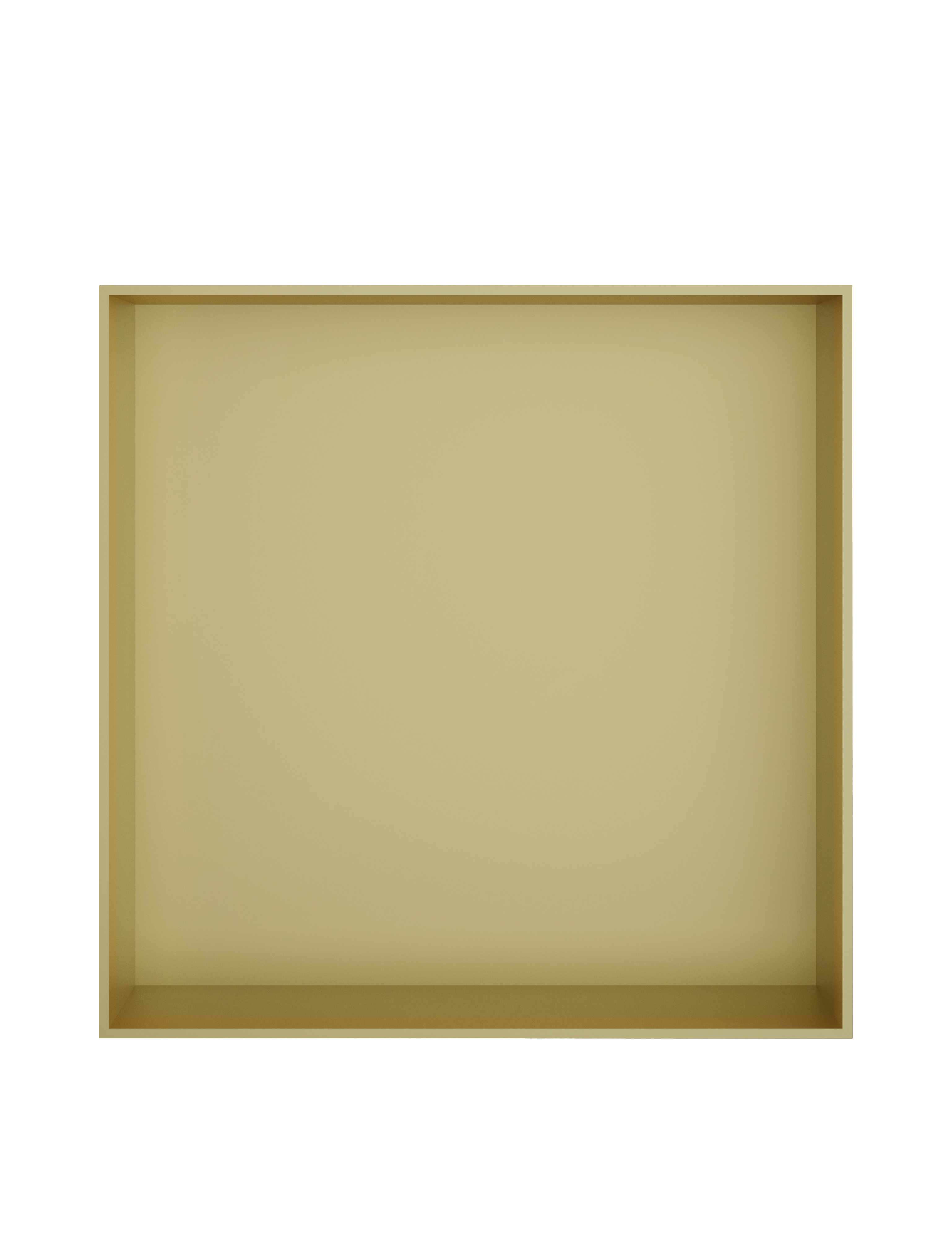 Hotbath More inbouwbox of inbouwnis 30x30x10cm frameless BOX030FBBP Geborsteld messing PVD