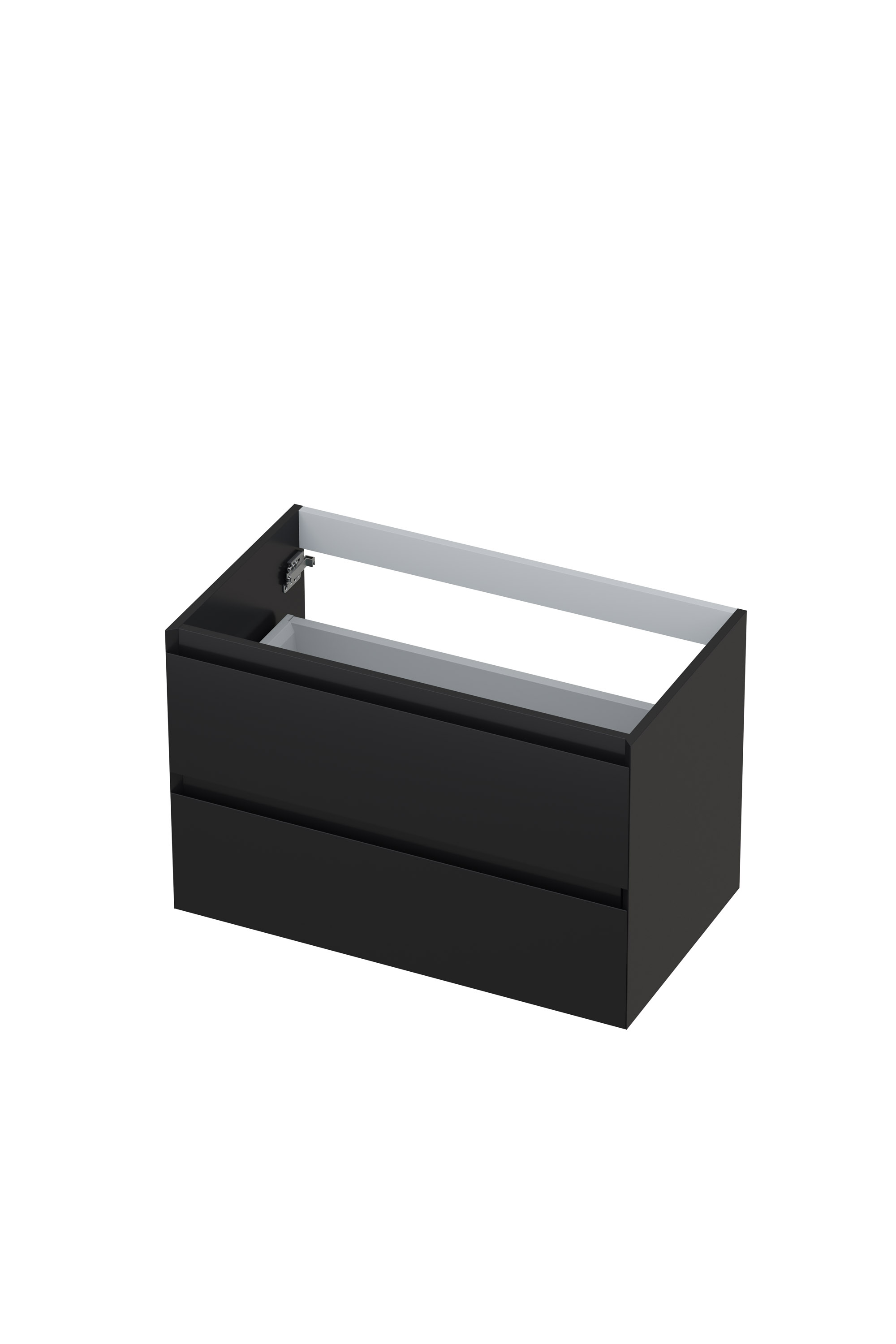 INK onderk. 2 laden greepl. gelakt 45gr 1240473 Hglans antraciet H520xB800xD450