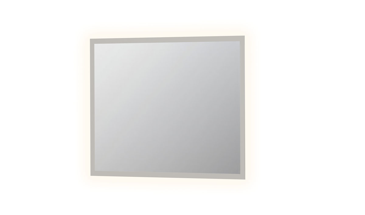 INK SP7 spiegel op alu kader met gematteerd LED verl. rondom en sensor schak. 8407840 Alu H800xB1000xD30