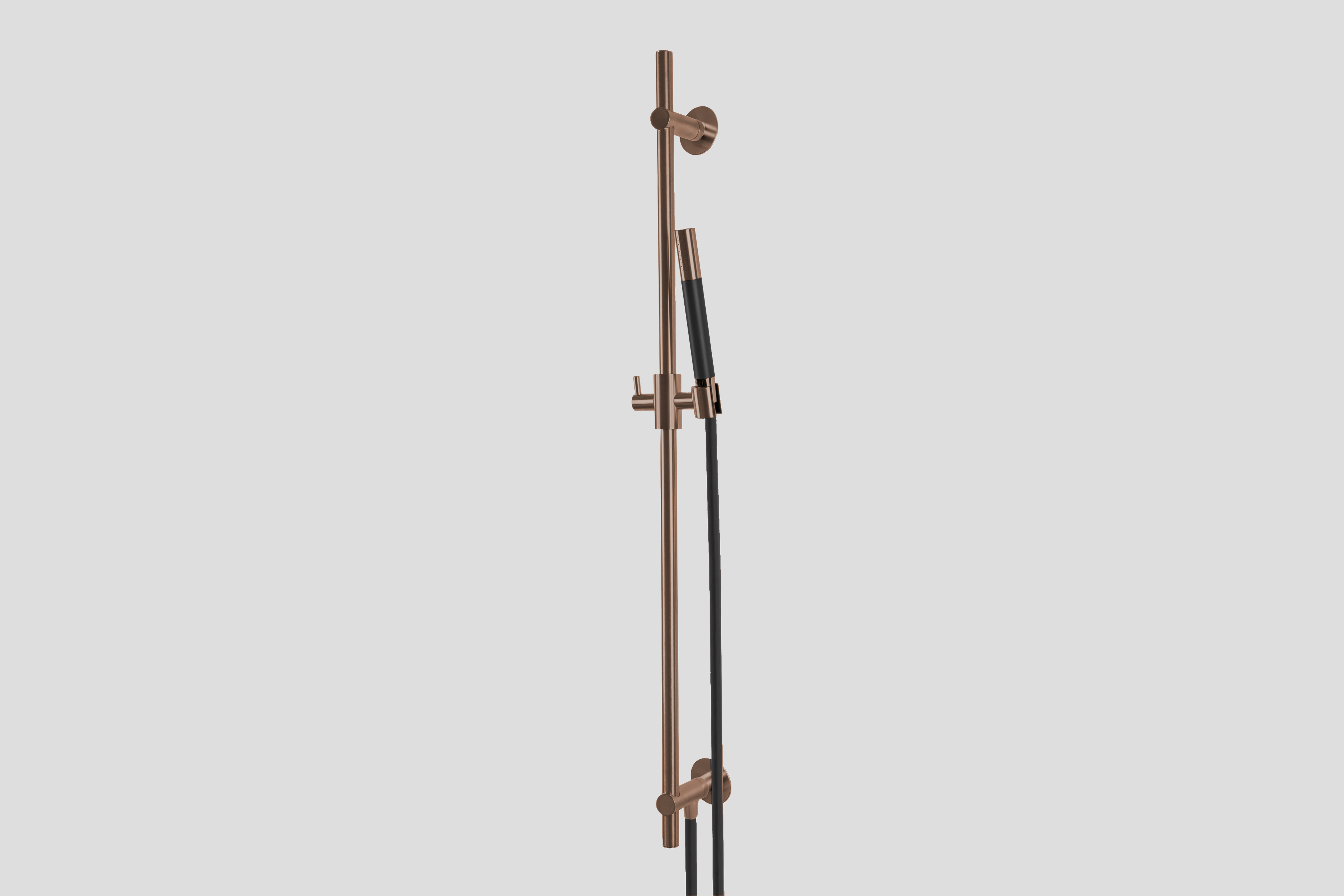Lagoo Garda Glijstang messing m. ge┤ntegreerde wateruitlaat en handdouche staaf G5220BK Brushed Copper PVD