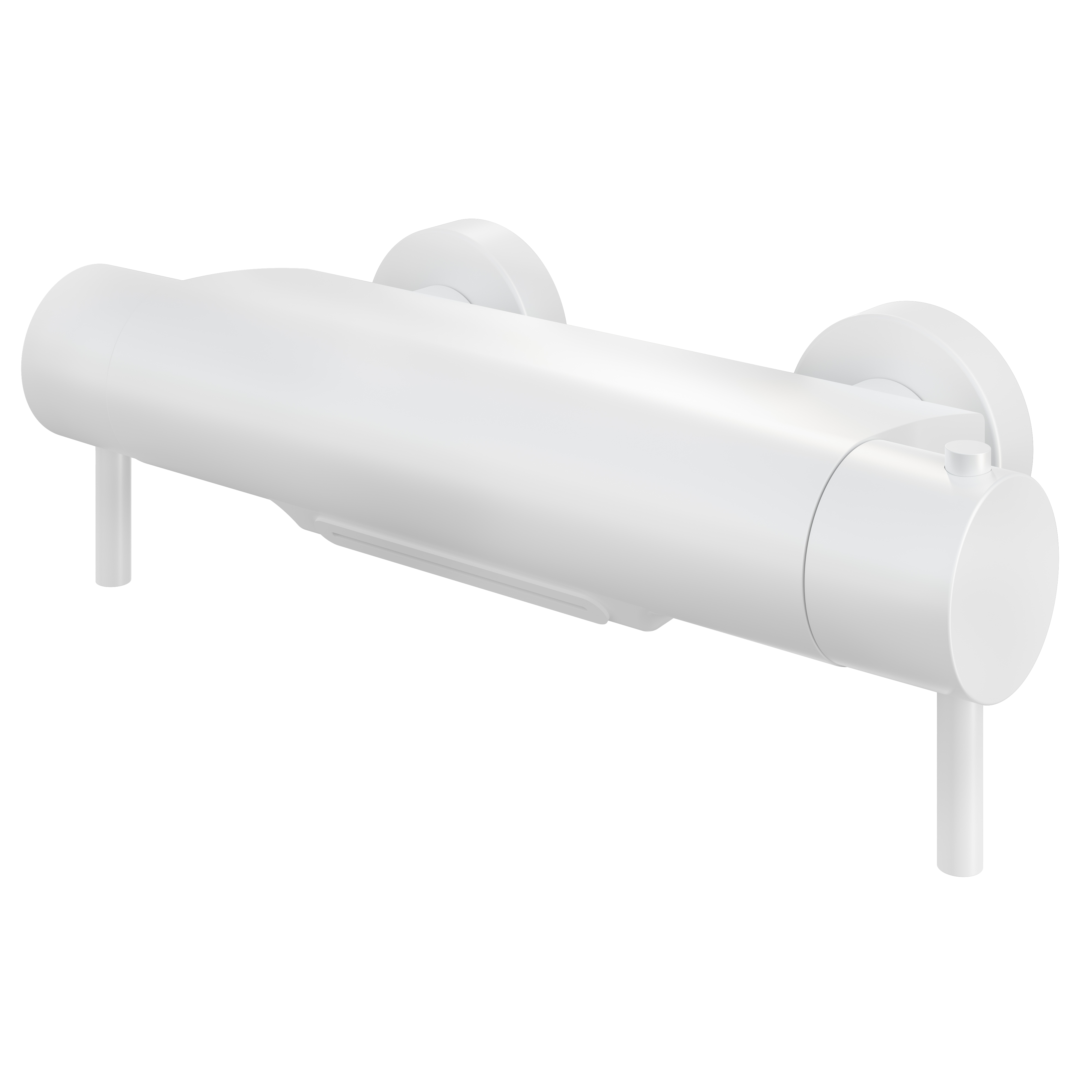 Hotbath Cobber thermostatische badmengkraan met cascade uitloop B021WH Mat wit