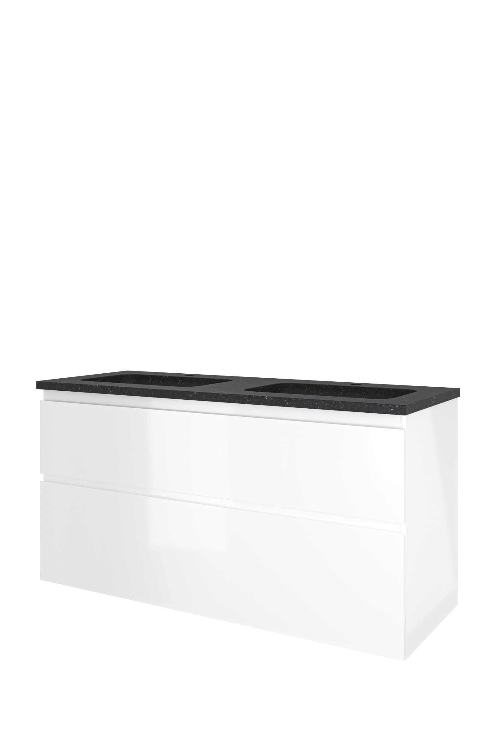 Proline set hardsteen Elegant wast. met 2 krgt. en onderk. a-sym. RBSC120D2GW Glans wit/Blue stone H625xB1200xD460