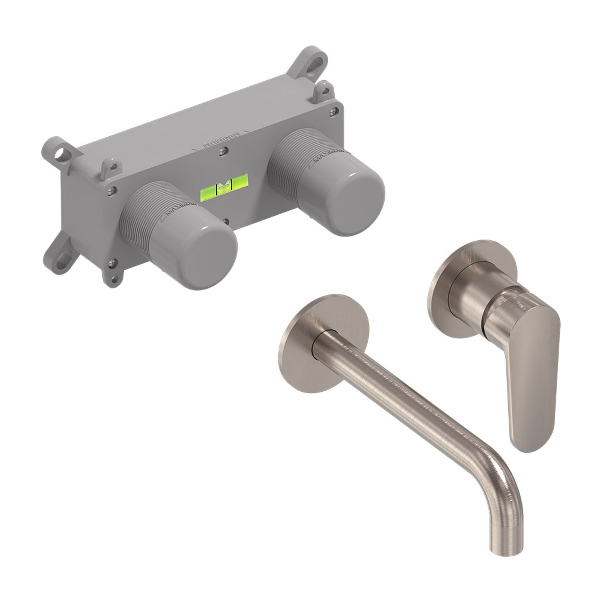 MAY Forma Inbouw wastafelmengkraan 6800153 Geborsteld nickel PVD