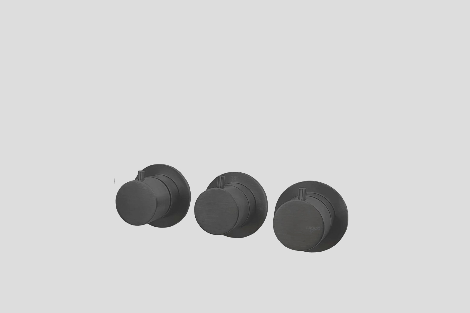 Lagoo Garda Inbouw douche thermostaat Tripple7 met 2-weg omstel G2271MB Matt Black