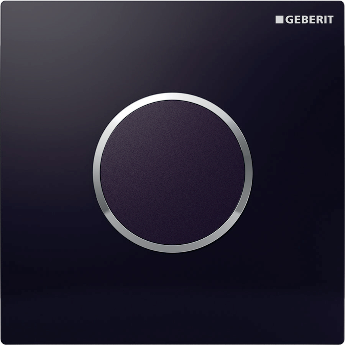 Geberit type 10 ur-sturing 230V round zwart - chroom 116.025.KM.1