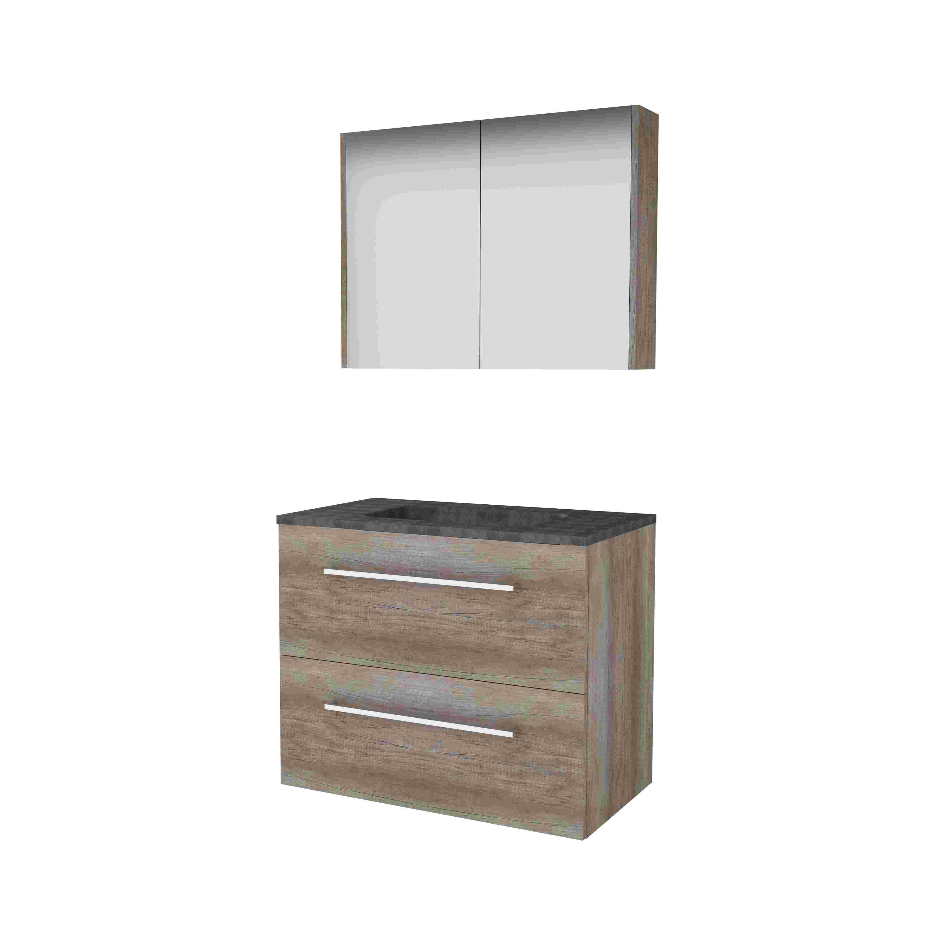 Basic Comfort 46 onderk. m. gr. incl. 2 la + hardst. wast. incl. 1 krgt. incl. sp.kast B800xD460 Scotch Oak / 1813371