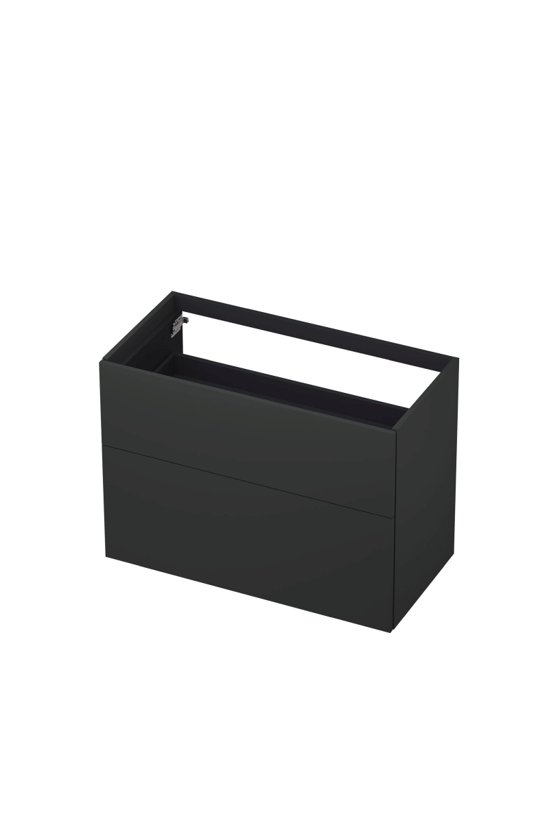 INK onderk. 2 laden push to open 65cm gelakt 1259065 Mat antraciet H650xB900xD450