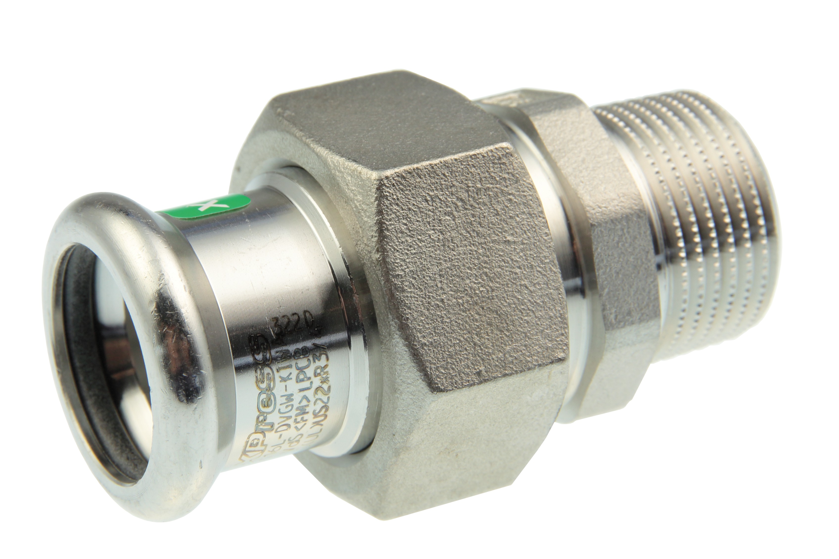 VSH XPress RVS 3 delige overgang buitendraad 22x1/2 6192164