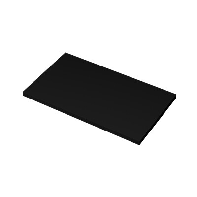 Proline Top afdekplaat gelakt 1228416 Mat zwart H32xB800xD460
