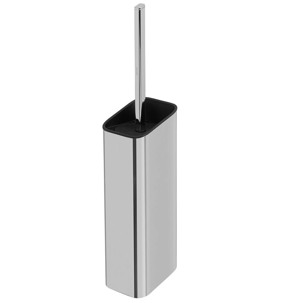 Geesa Shift toiletborstel met houder chr. (zwarte deksel en borstel) 919911-02-06