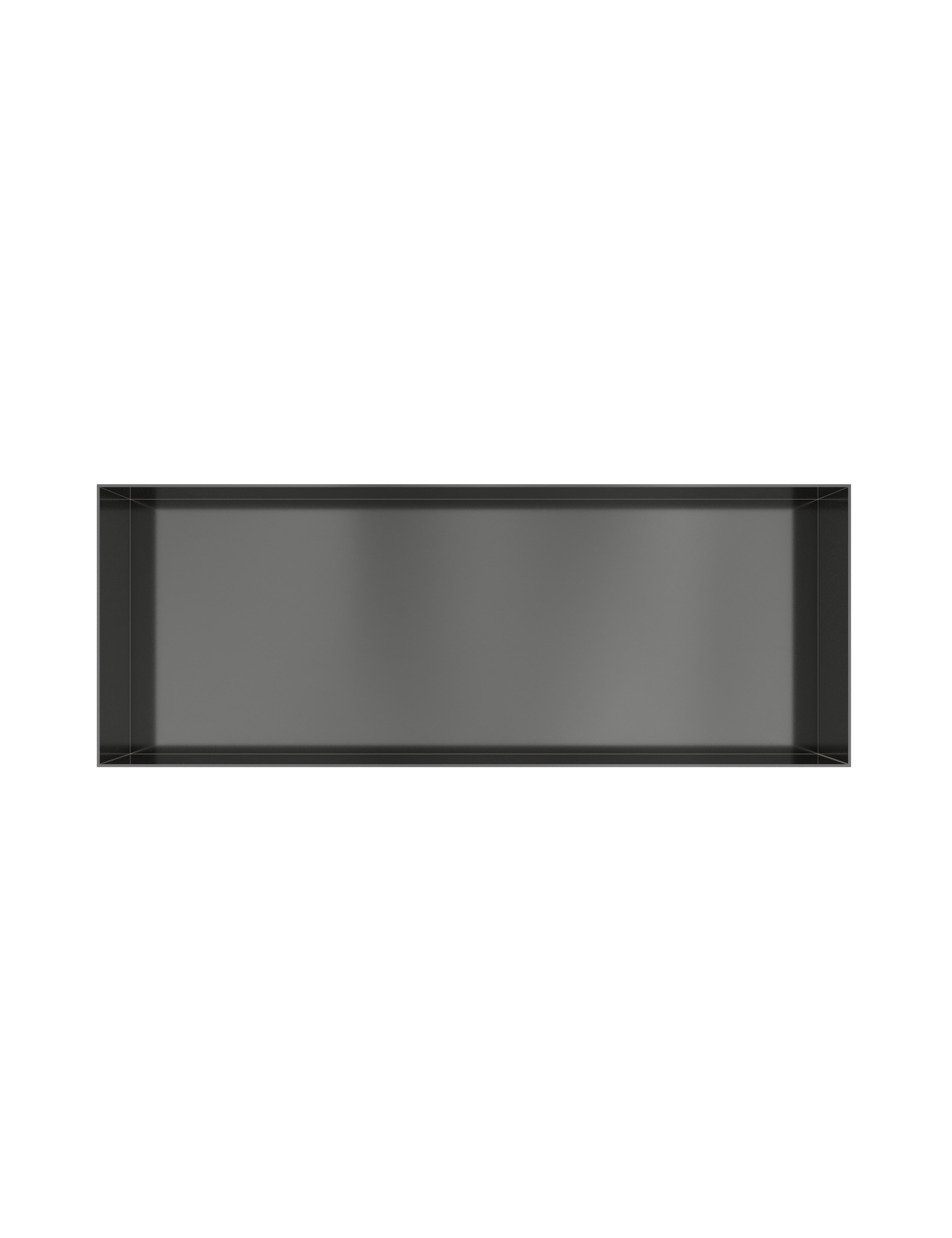 Hotbath More inbouwbox of inbouwnis 30x80x10cm frameless BOX080FBGP Geborsteld gunmetal PVD