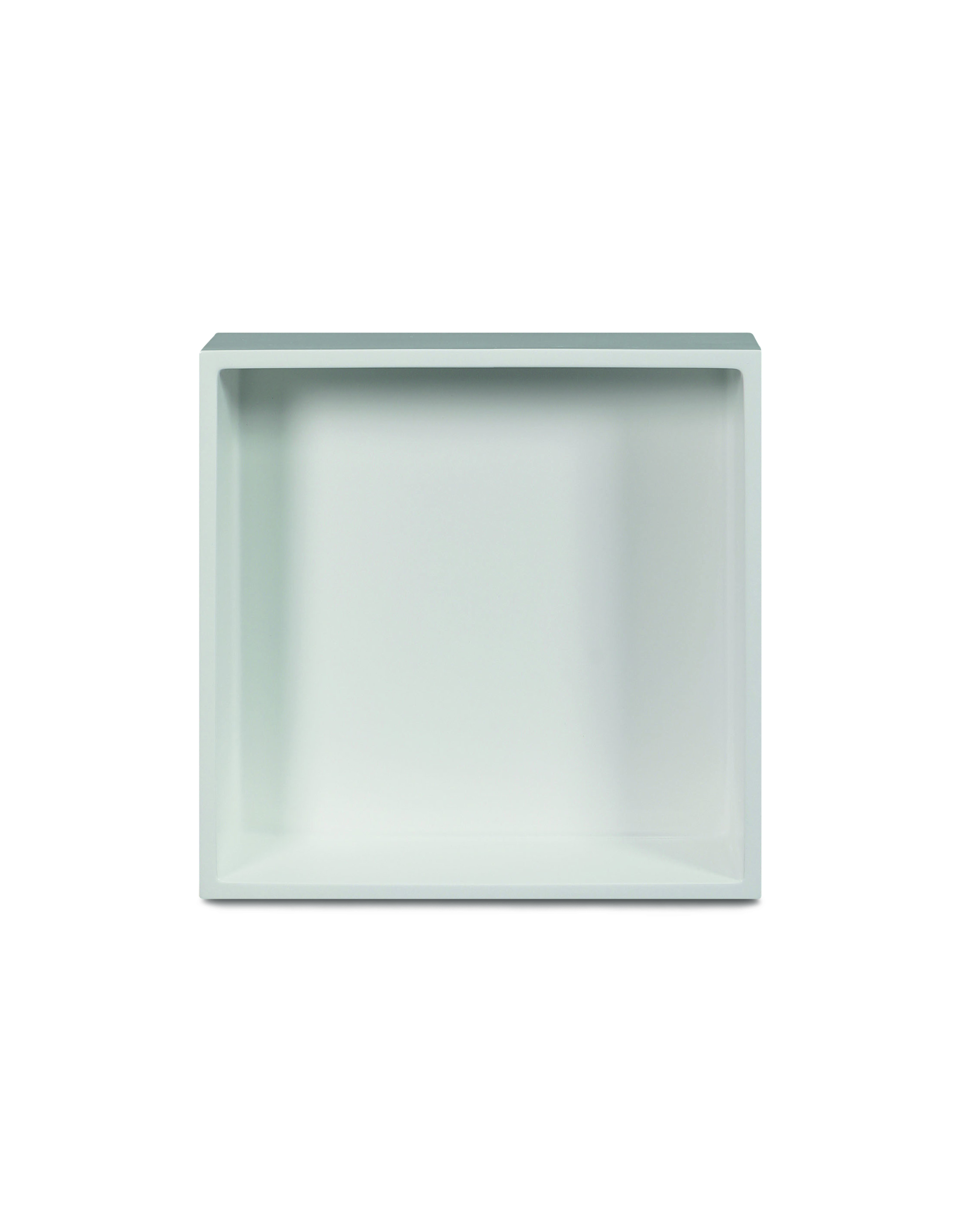 Luca nis in of opbouw 29.5x29.5x8cm stone resin Wit glans