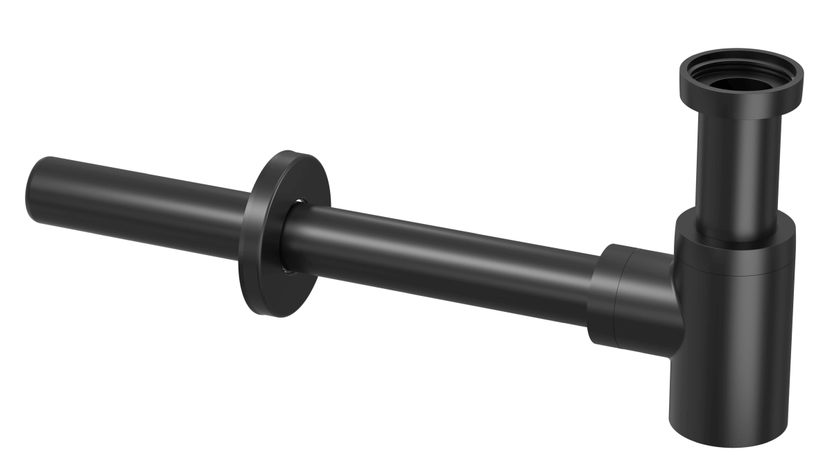 INK Bekersifon laag mod. chroom 9902035 Mat zwart