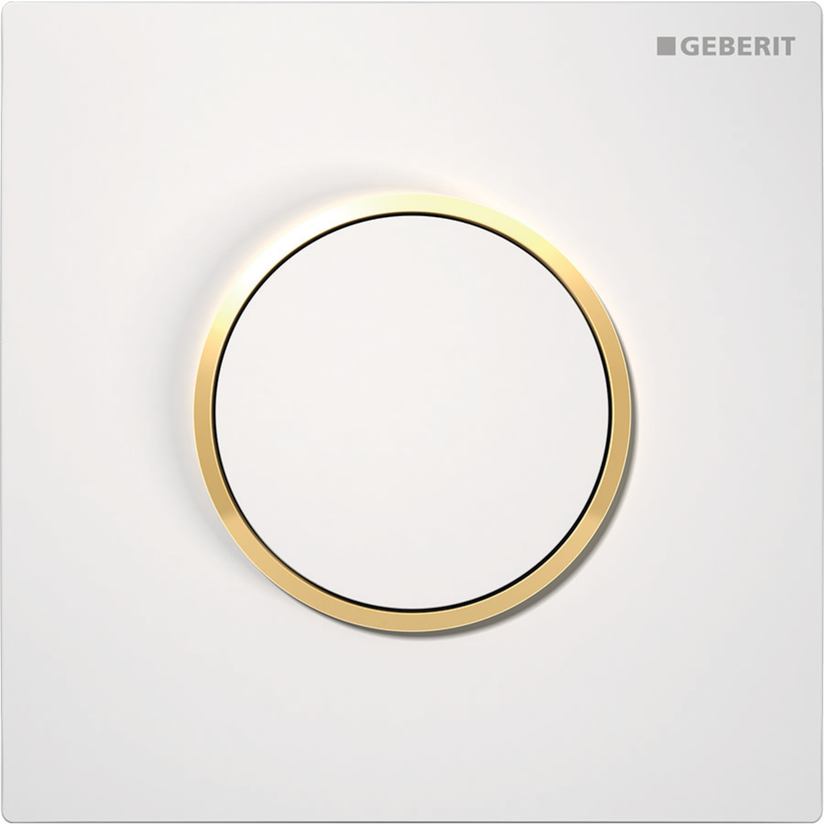 Geberit type 10 ur-sturing pneumatisch round round wit - verguld 116.015.KK.1
