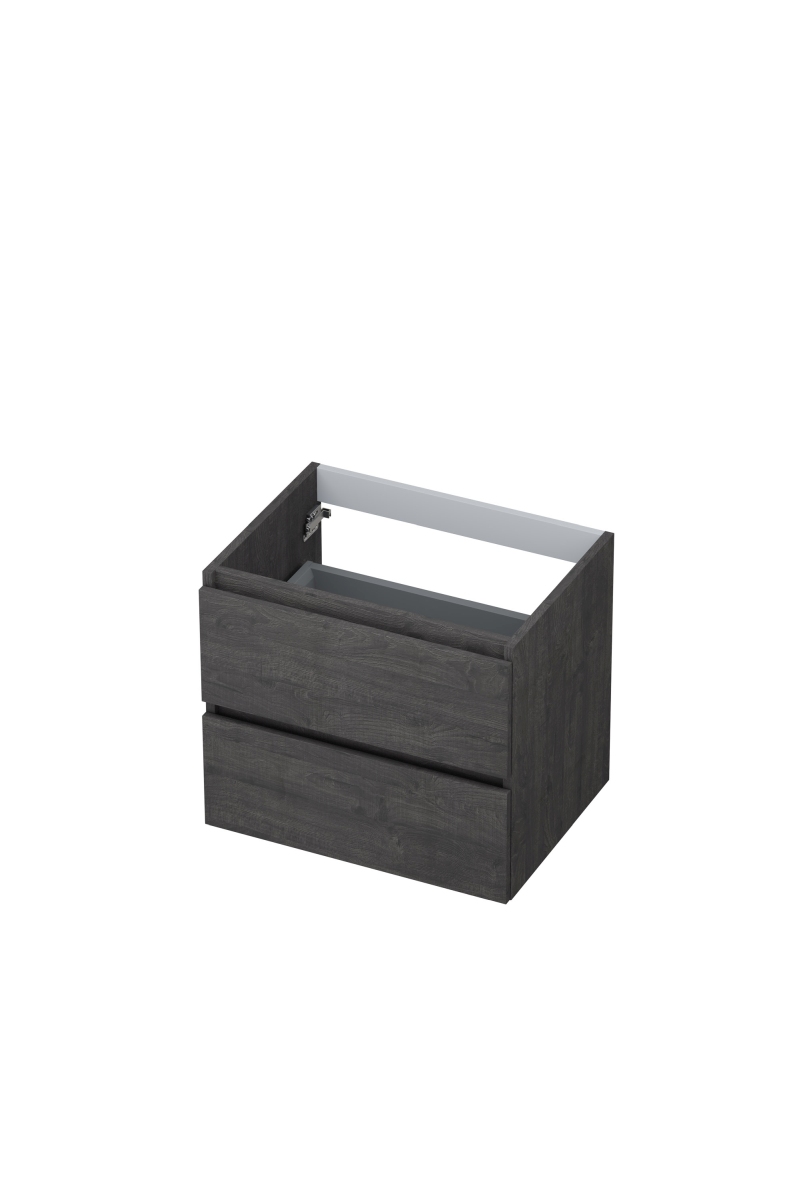 INK onderkast 2 laden gr.loos m. houten keerlijst 1257106 Oergrijs H520xB600xD450