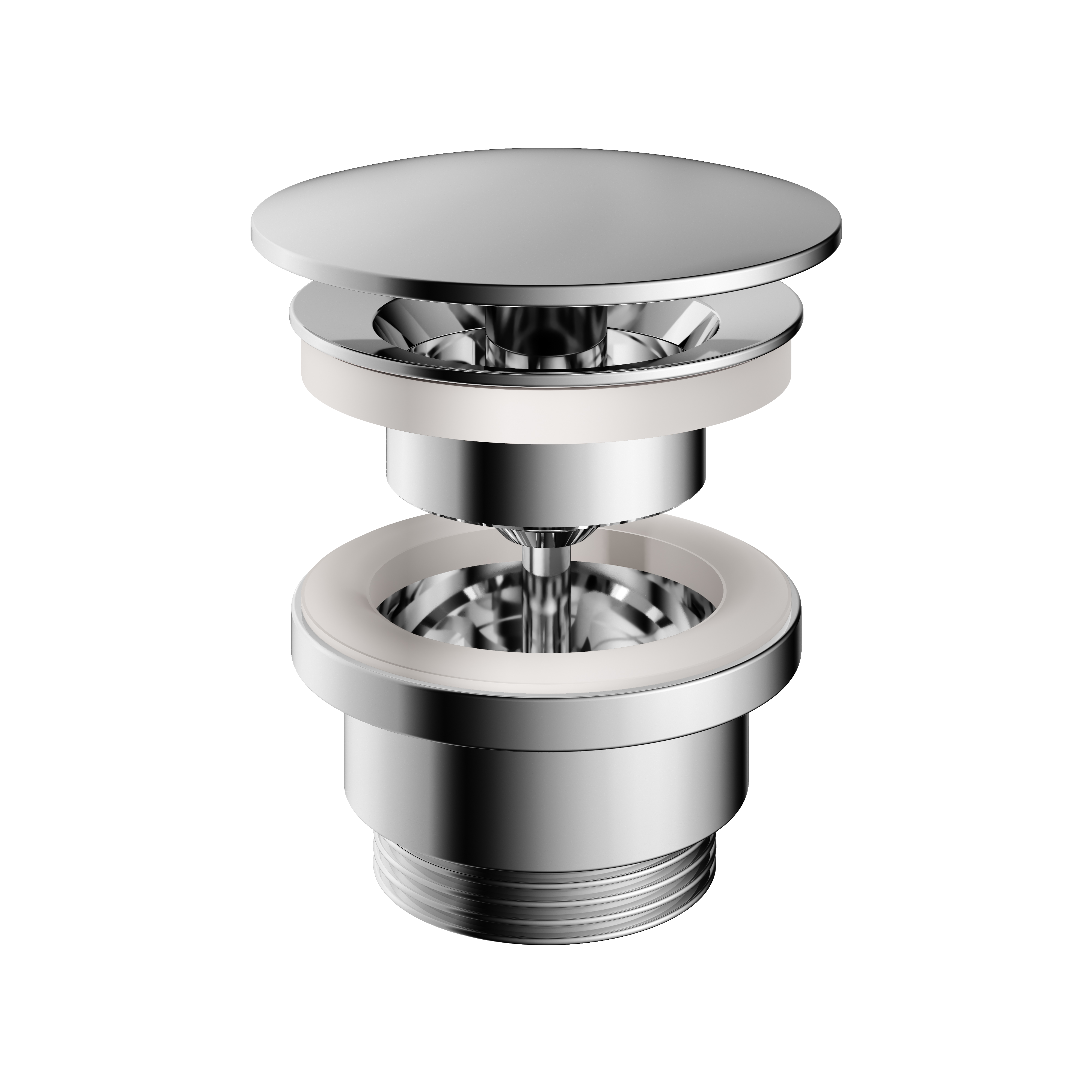 Hotbath Pal allways open plug P708CR Chroom