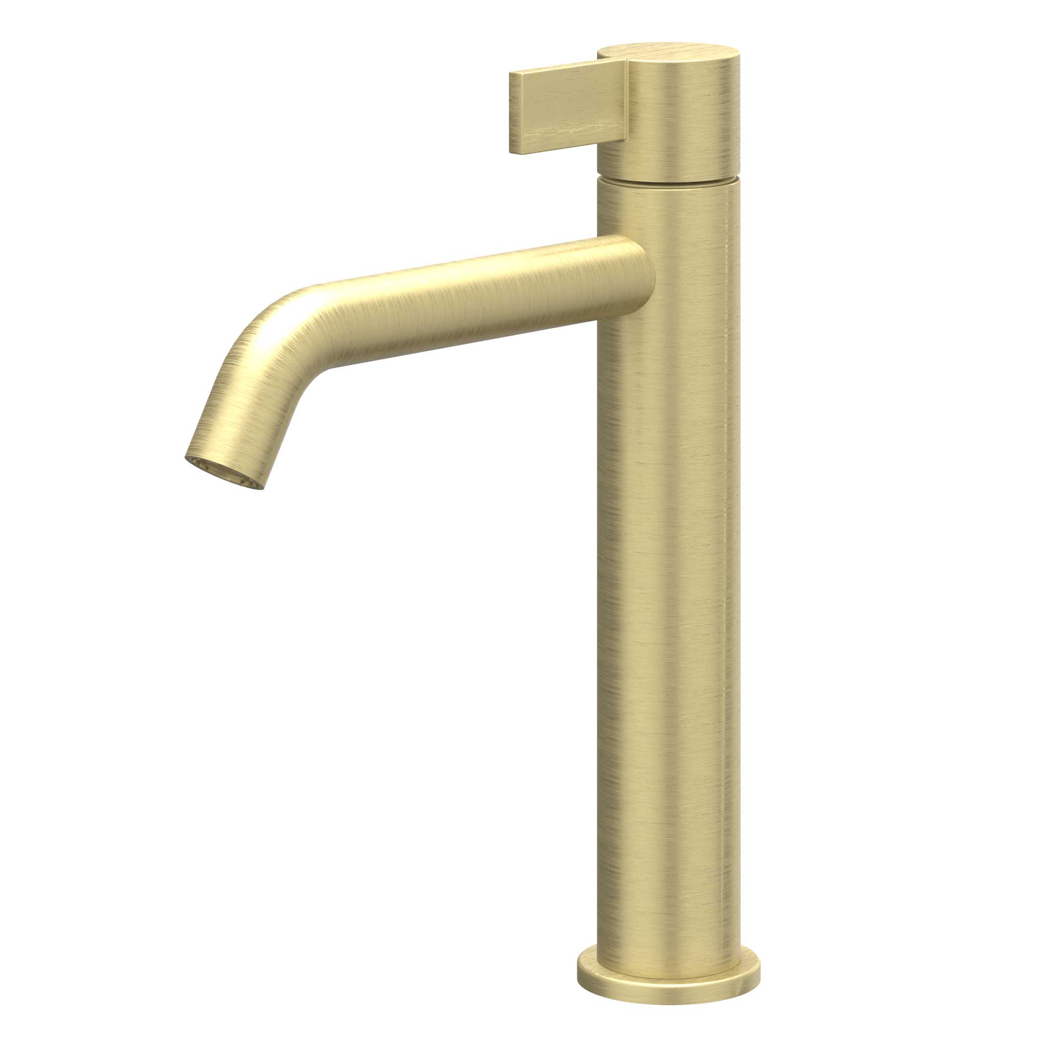 IVY Pact Eenhendel wastafelmengkraan opbouw model M coldstart 6101104 gebr. mat goud PVD