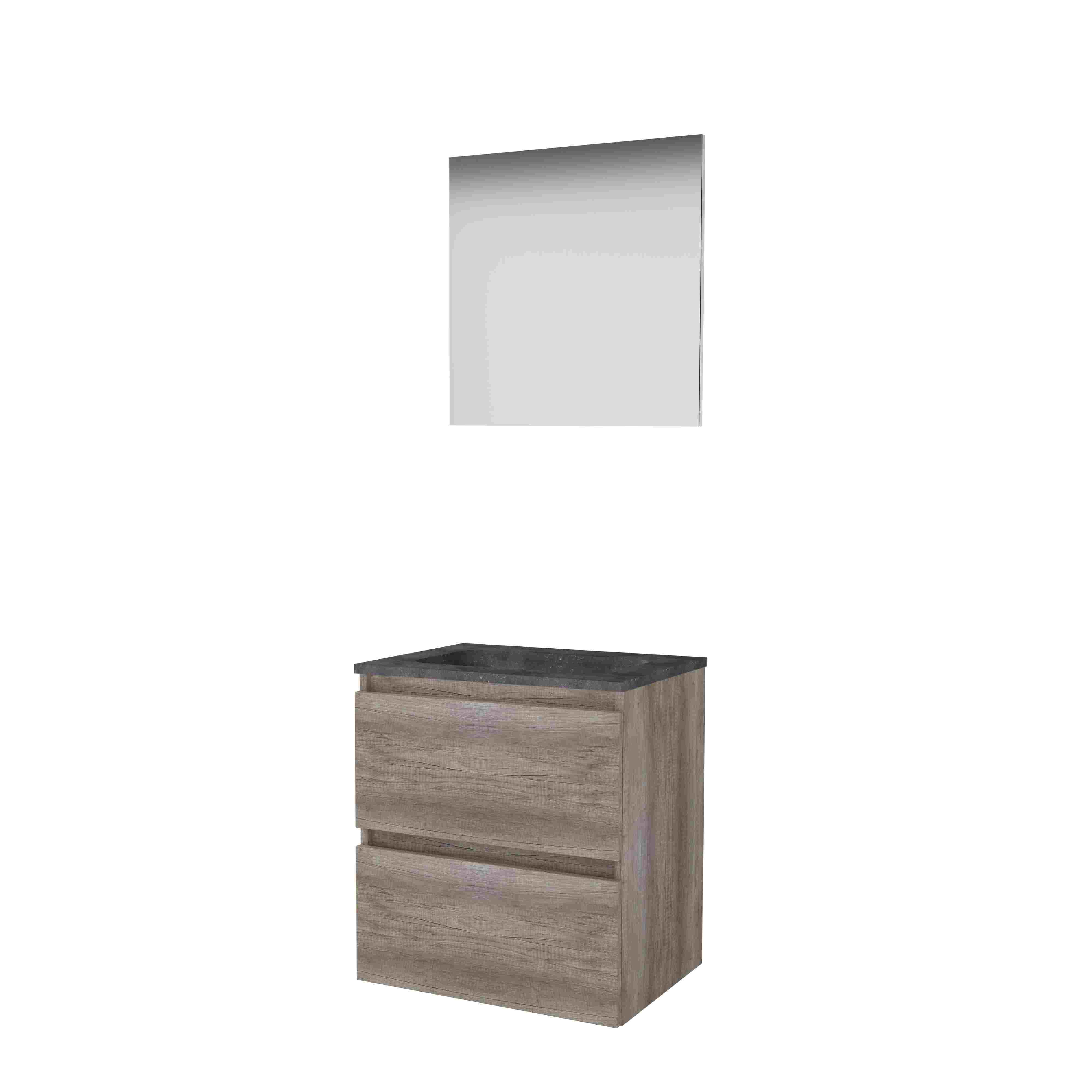 Basic Basic 46 onderk. GL incl. 2 la + hardst. wast. z. krgt. incl. spg. op plaat B600xD460 Scotch Oak / 1813032