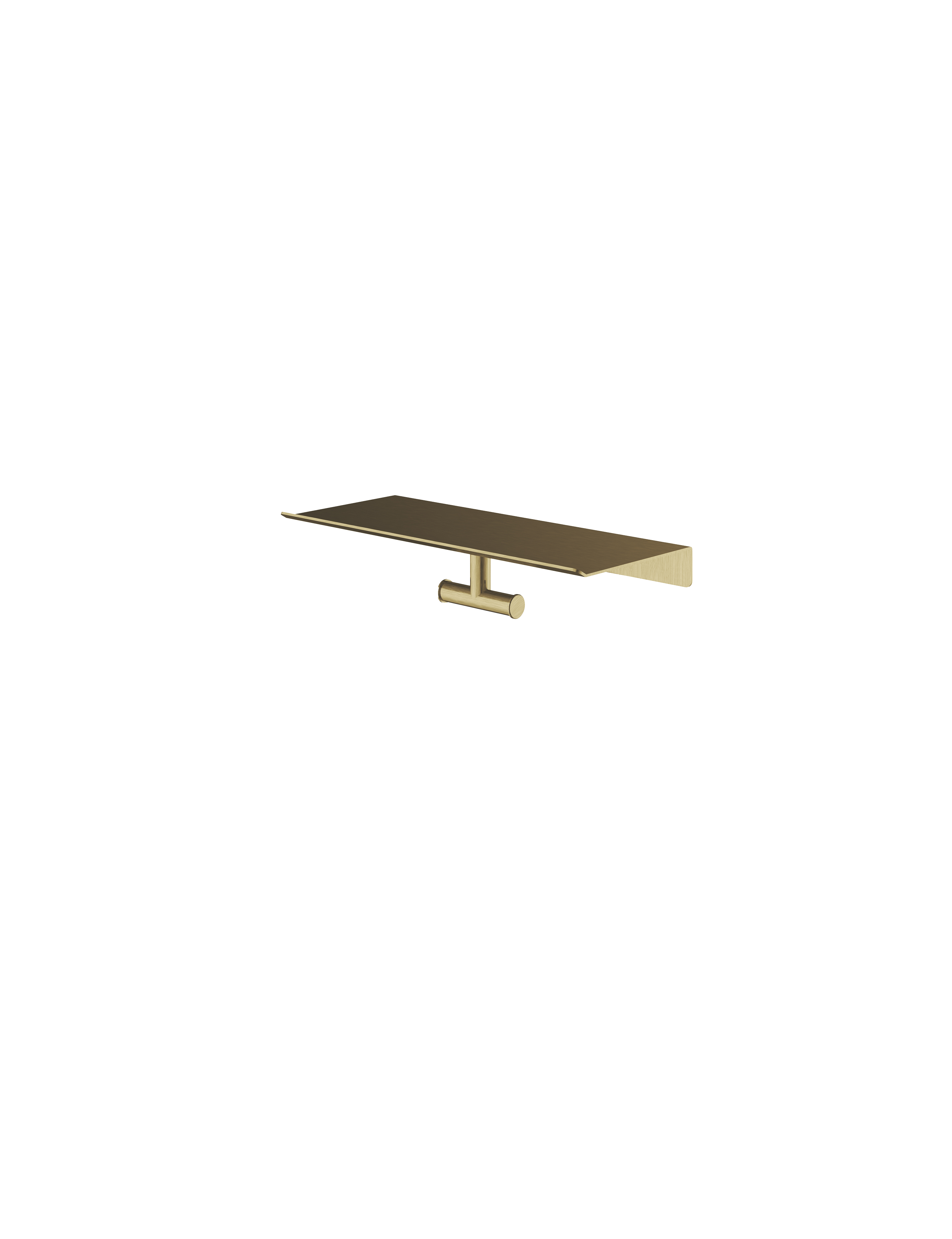 Hotbath More dubbele handdoek haak voor planchet serie SHA03BBP Geborsteld messing PVD
