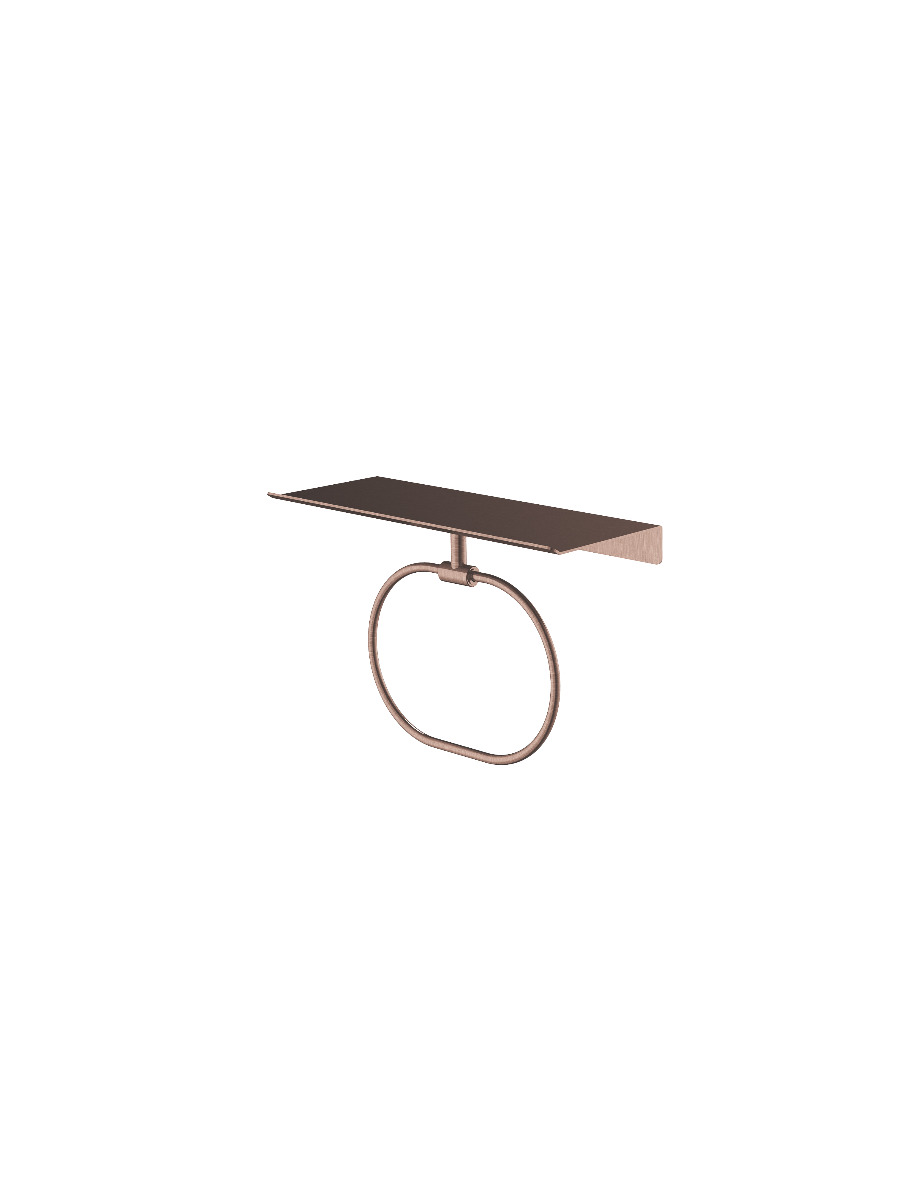 Hotbath More handdoekring voor planchet serie SHA08BCP Geborsteld koper PVD