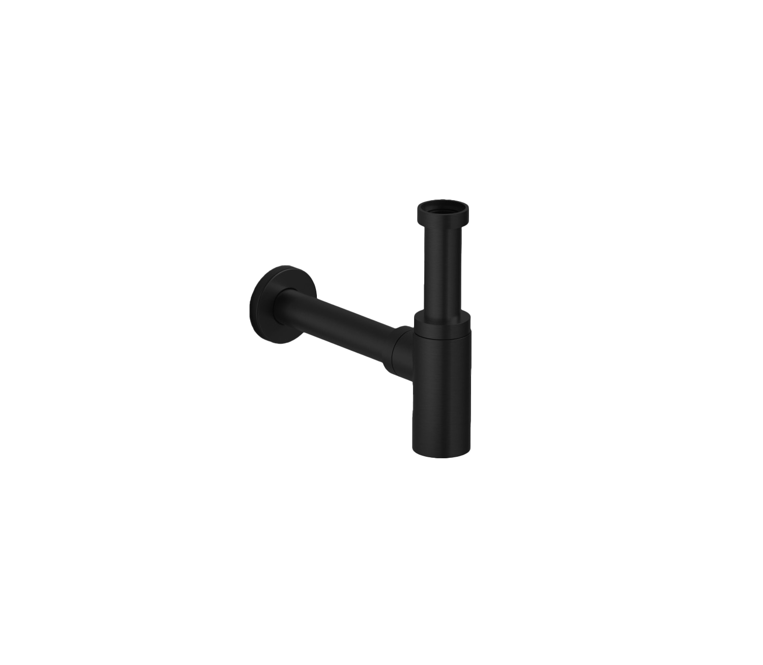 Hotbath Cobber wastafel sifon rond P035MBP Mat Zwart PVD