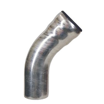 Stalen bocht 80mm 45gr.