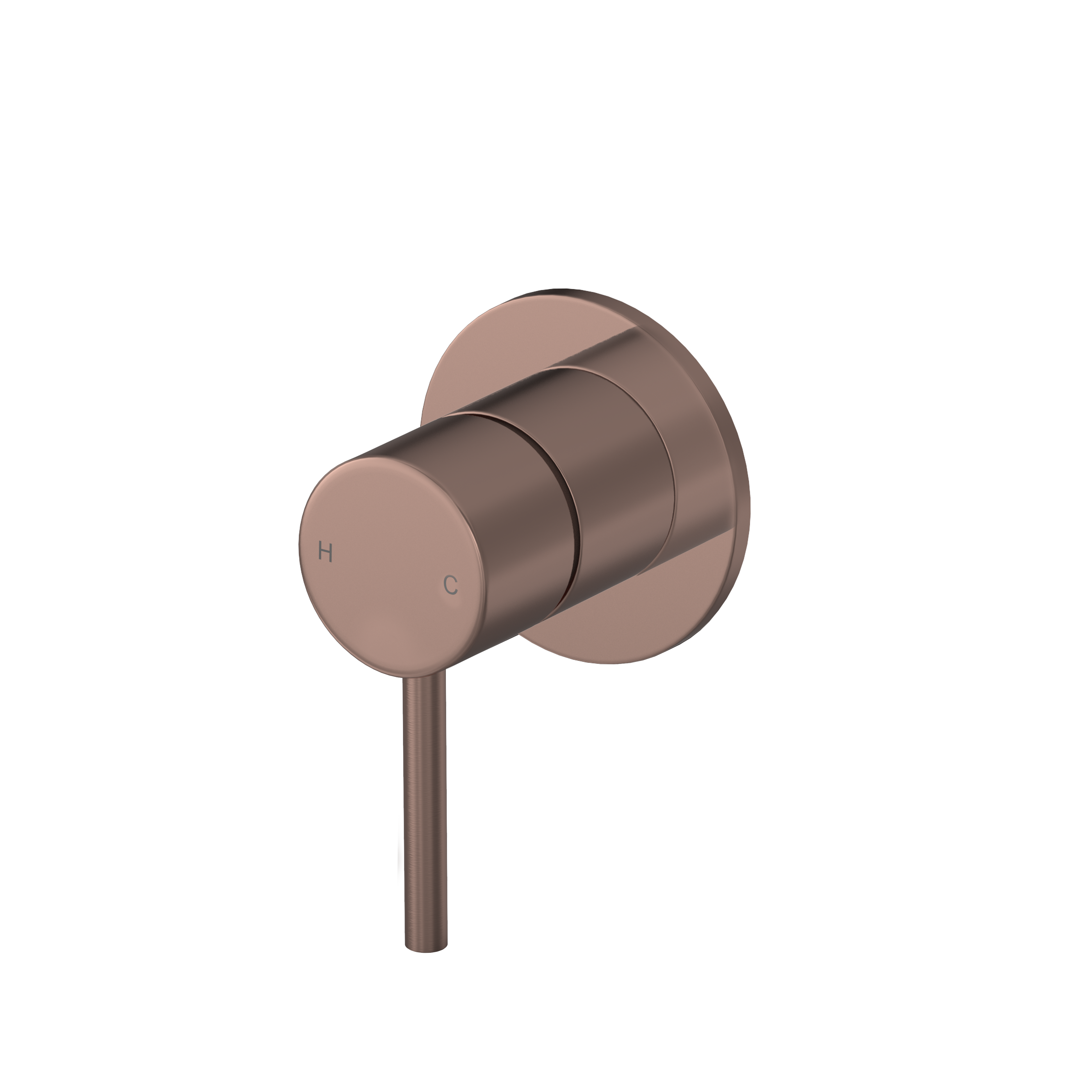 Hotbath BUDDY afbouwdeel inbouw douche mengkraan B131EXTBCP Geborsteld koper PVD