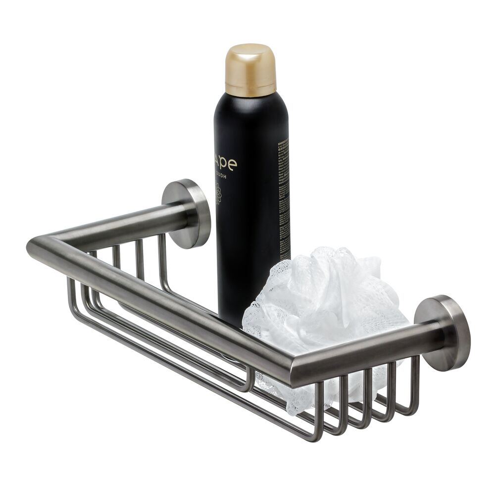 Geesa Nemox Brushed Black fles/sponshouder 916514-09-30