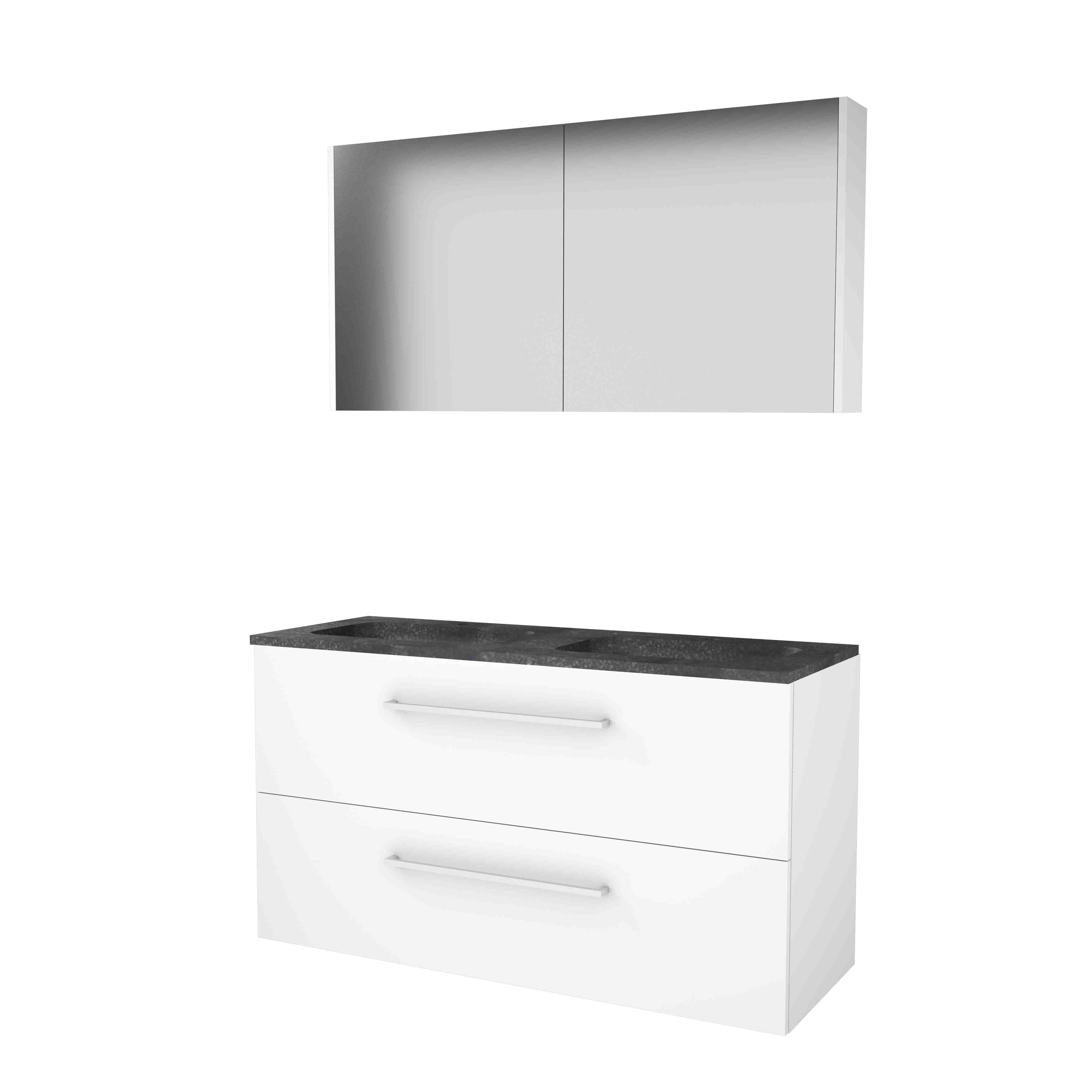 Basic Comfort 46 onderk. m. gr. incl. 2 la + hardst. wast. incl. 2 krgt. incl. sp.kast B1200xD460 Ice White / 1813381