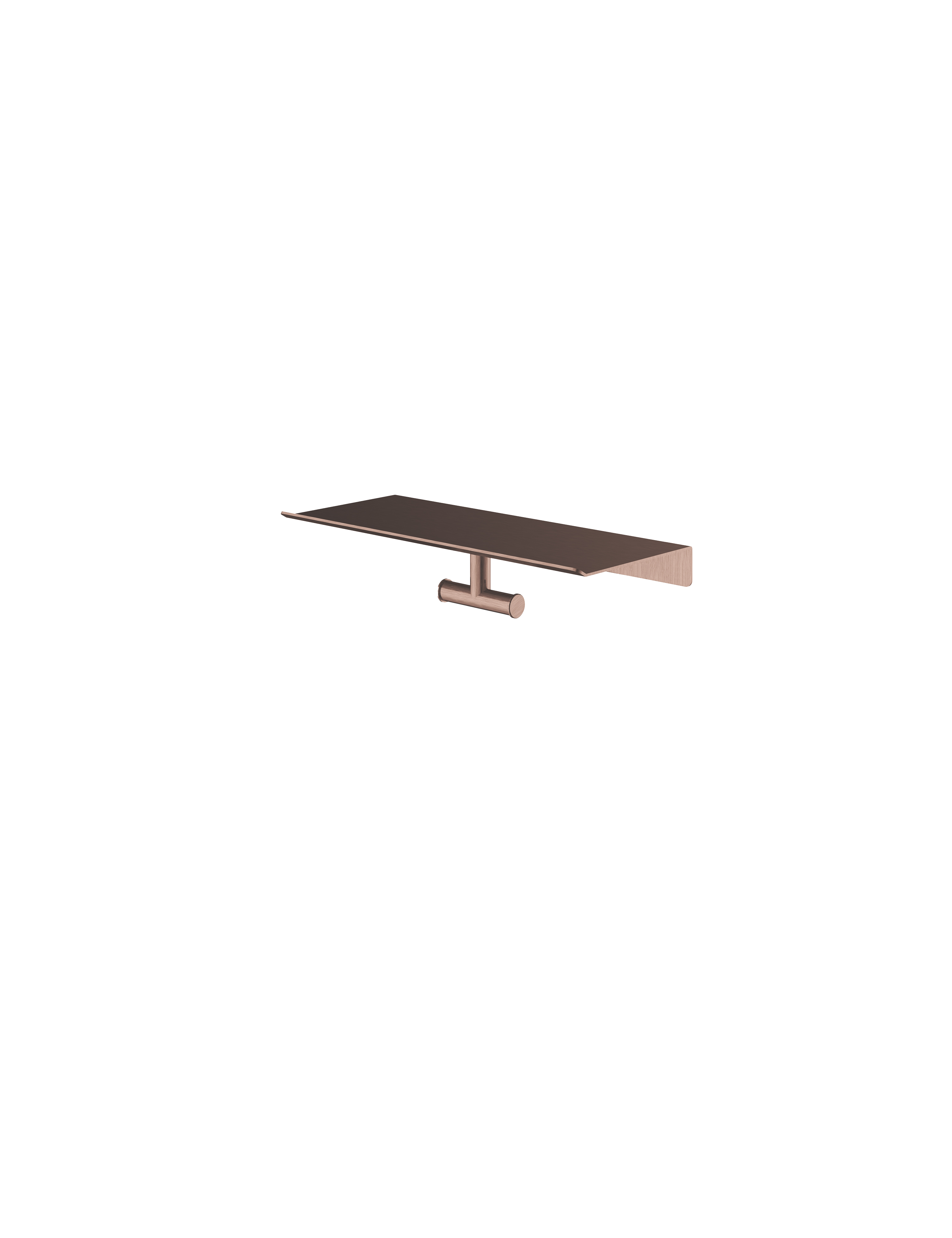 Hotbath More dubbele handdoek haak voor planchet serie SHA03BCP Geborsteld koper PVD