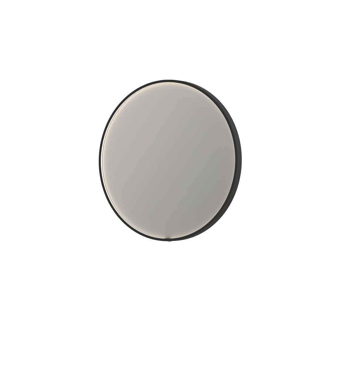INK spg. SP24 rond in stalen kader incl dir LED verw. color dimbaar + schak. H800xB800xD40 Mat zwart / 8409320