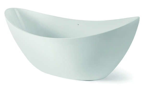 Luca Vrijstaand bad van acryl met overloop 180x80x77h LUPA1781M Mat wit