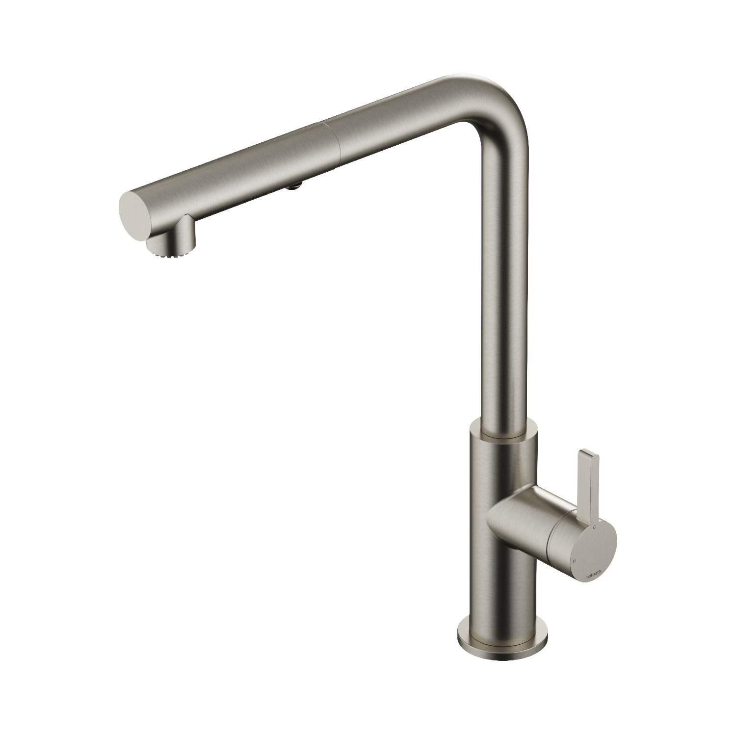 Hotbath Ace keukenmengkraan m. drabare uitloop en uittrekbare duo-spray handd. AC042GN Geborsteld Nikkel