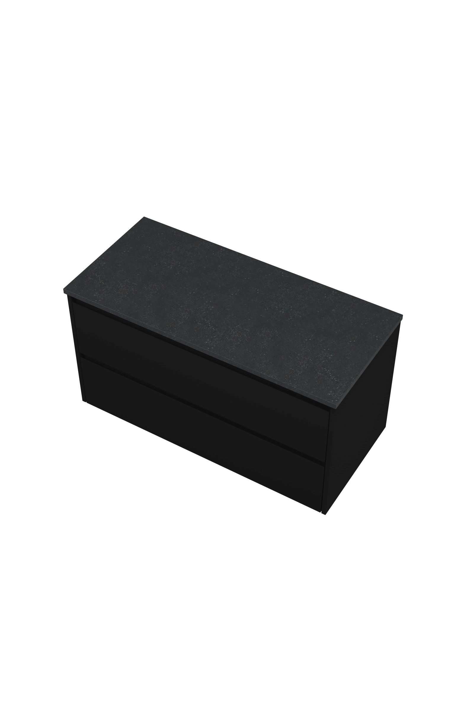 Proline Top afdekplaat hardsteen onderk. symm. DBSB100MZ H540xB1000xD460 Mat zwart / Blue stone