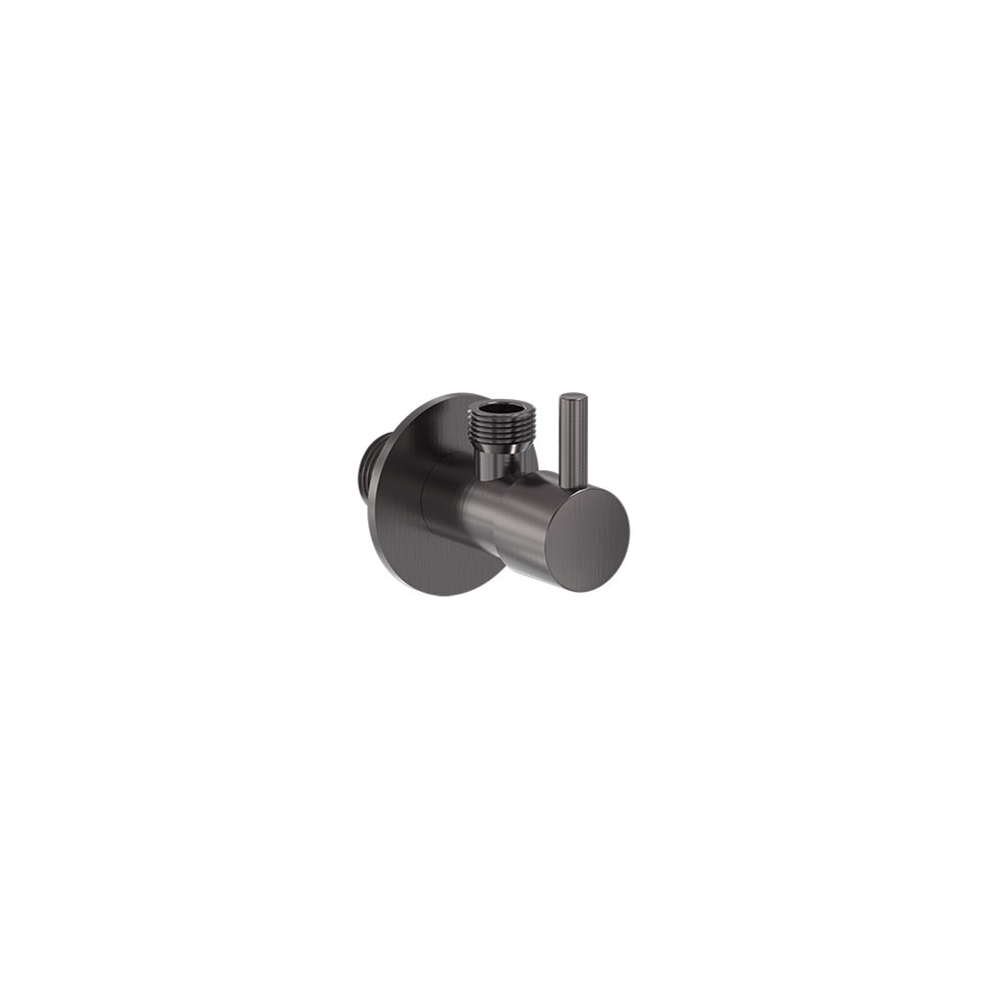 MAY Hoekstopkraan 6804506 Geborsteld carbon black PVD