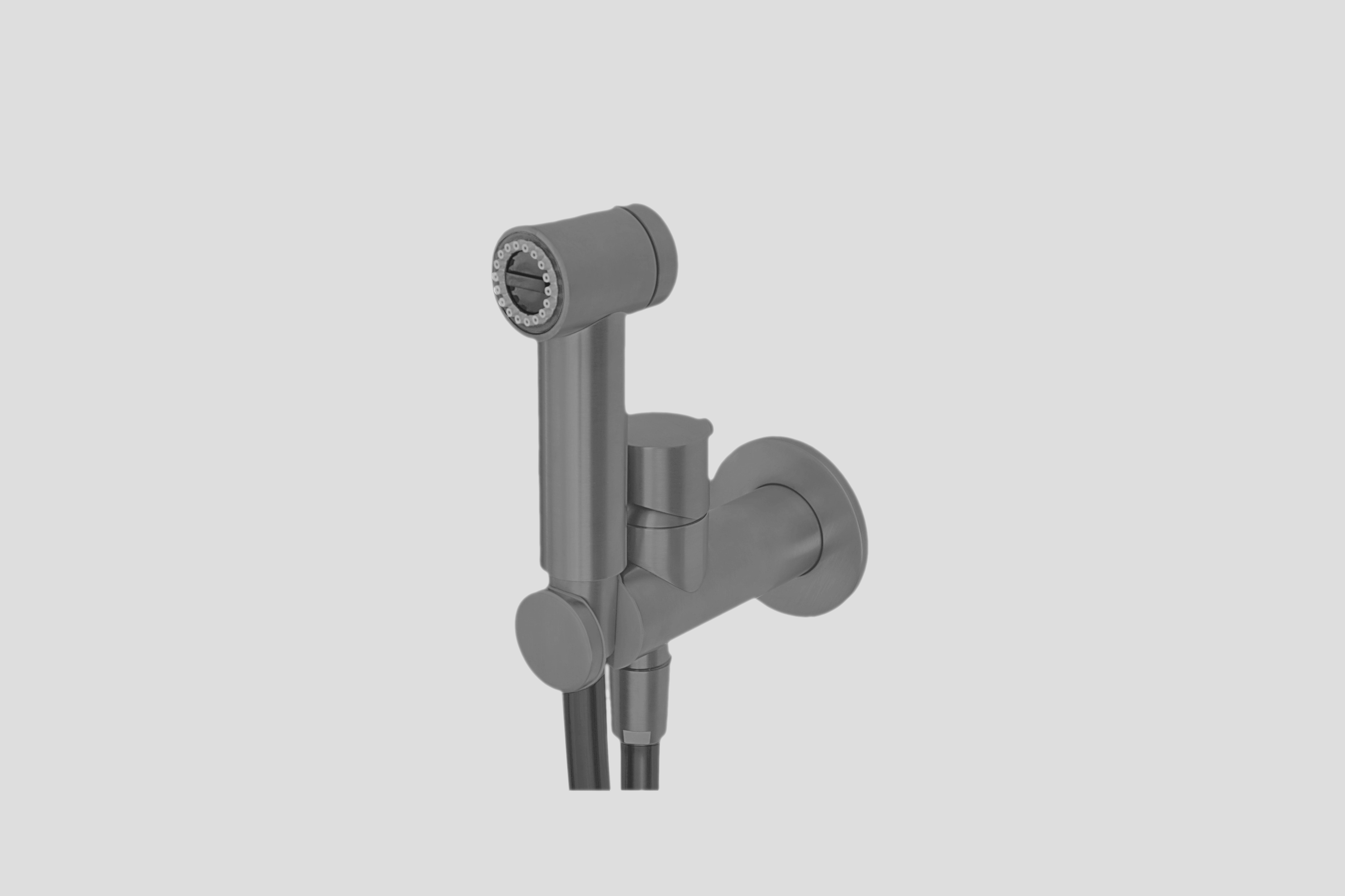 Lagoo Garda bidetmengkraan met douche en houder G4200GM Brushed Gun Metal PVD