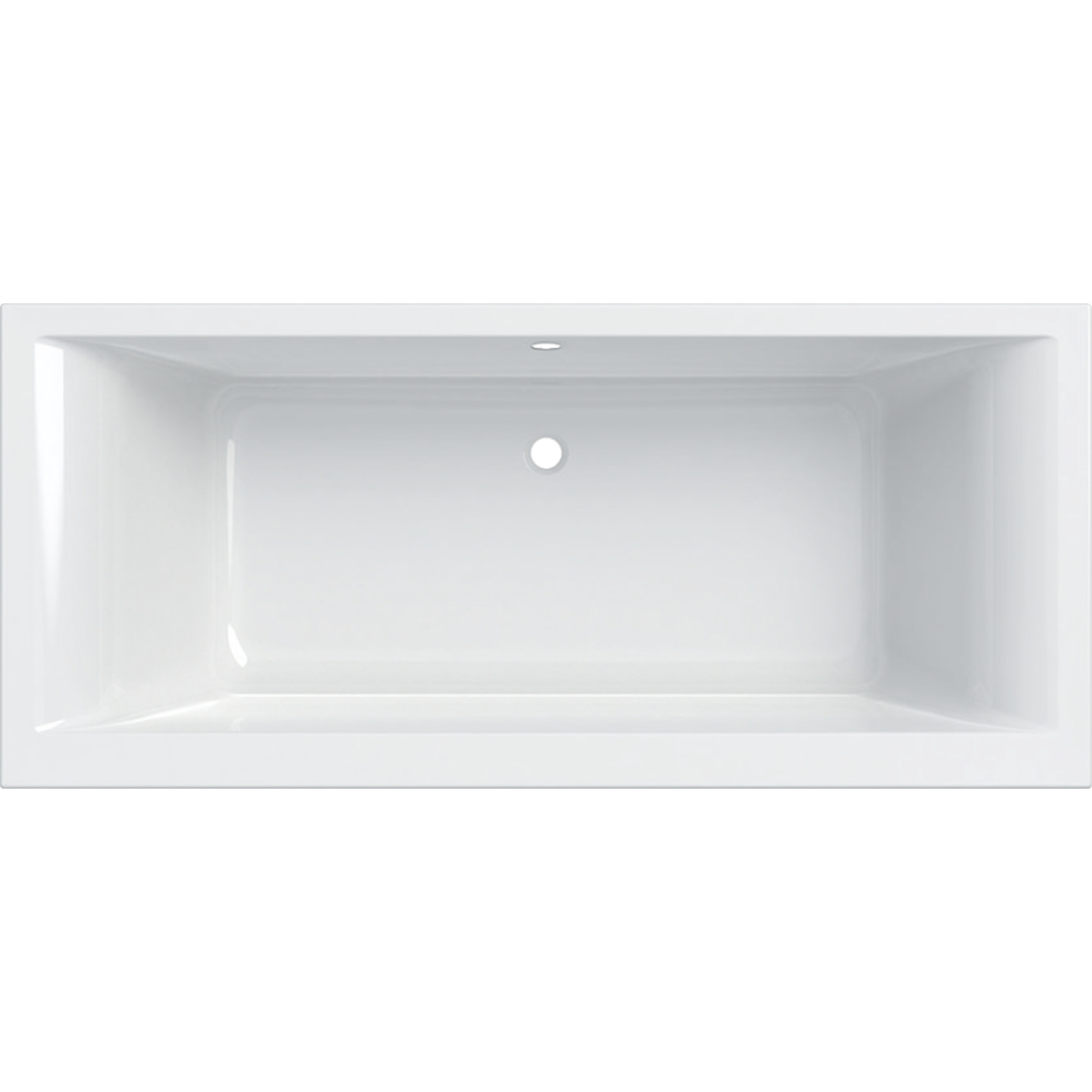 Geberit Renova Plan rechthoekig bad duo 180x80cm 554.307.01.1 Wit