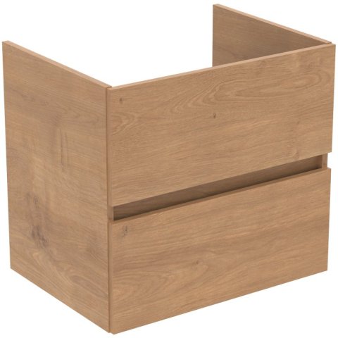 Tiempo wastafelmeubel 80x44 2 laden R0263Y8  Licht Eiken