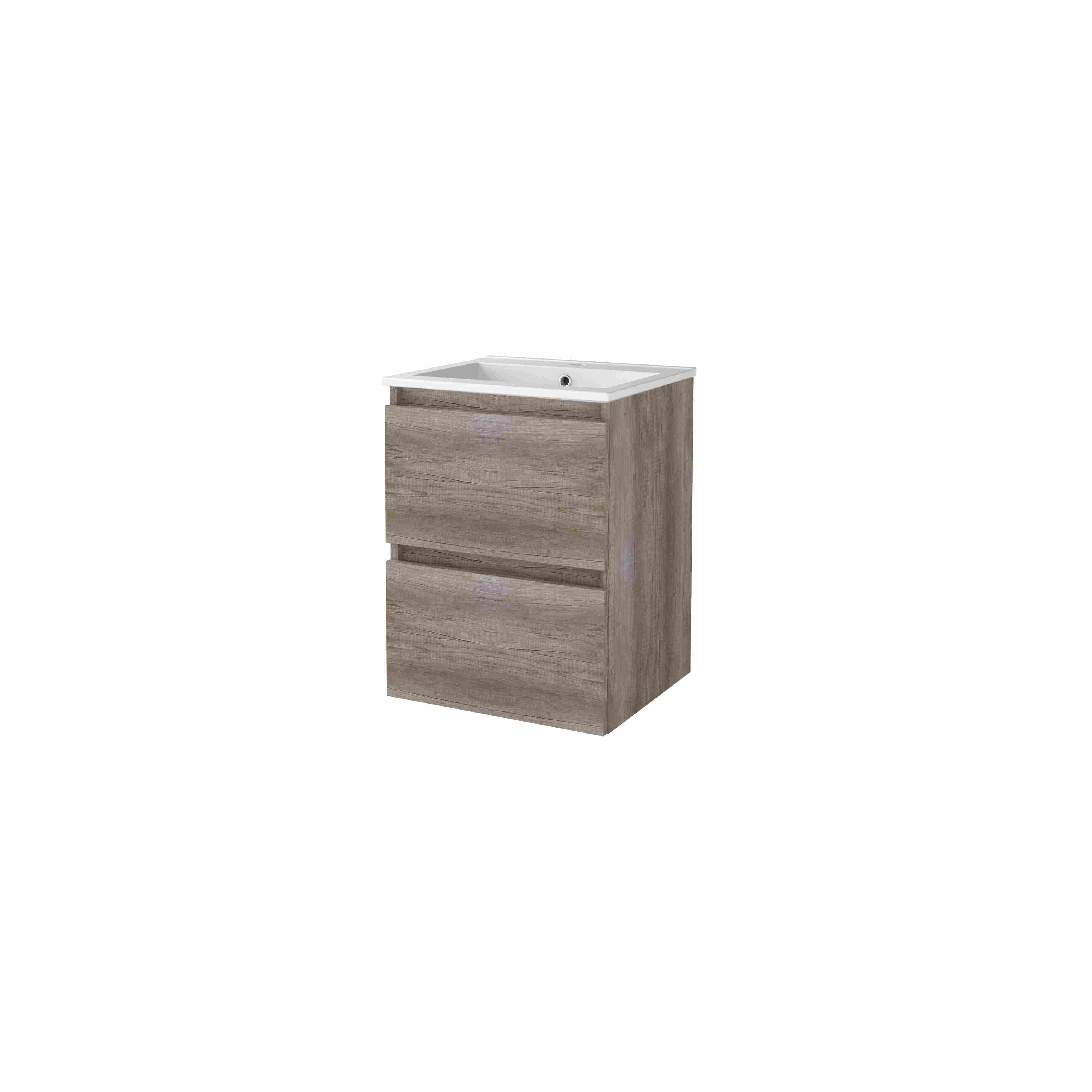 Basic Start 46 set 50x46cm greepl. 2 la keram. wast. 1 krgt. S46GL50PSO Scotch Oak