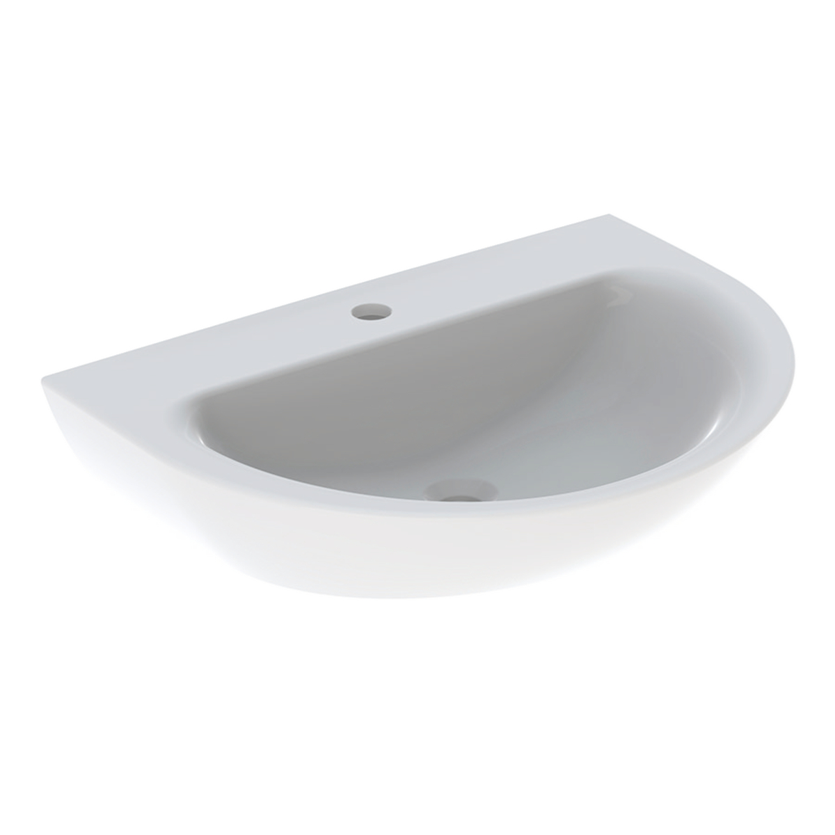 Geberit Renova wastafel 70x52cm m.krgt. z.overl. 500.665.01.1 Wit