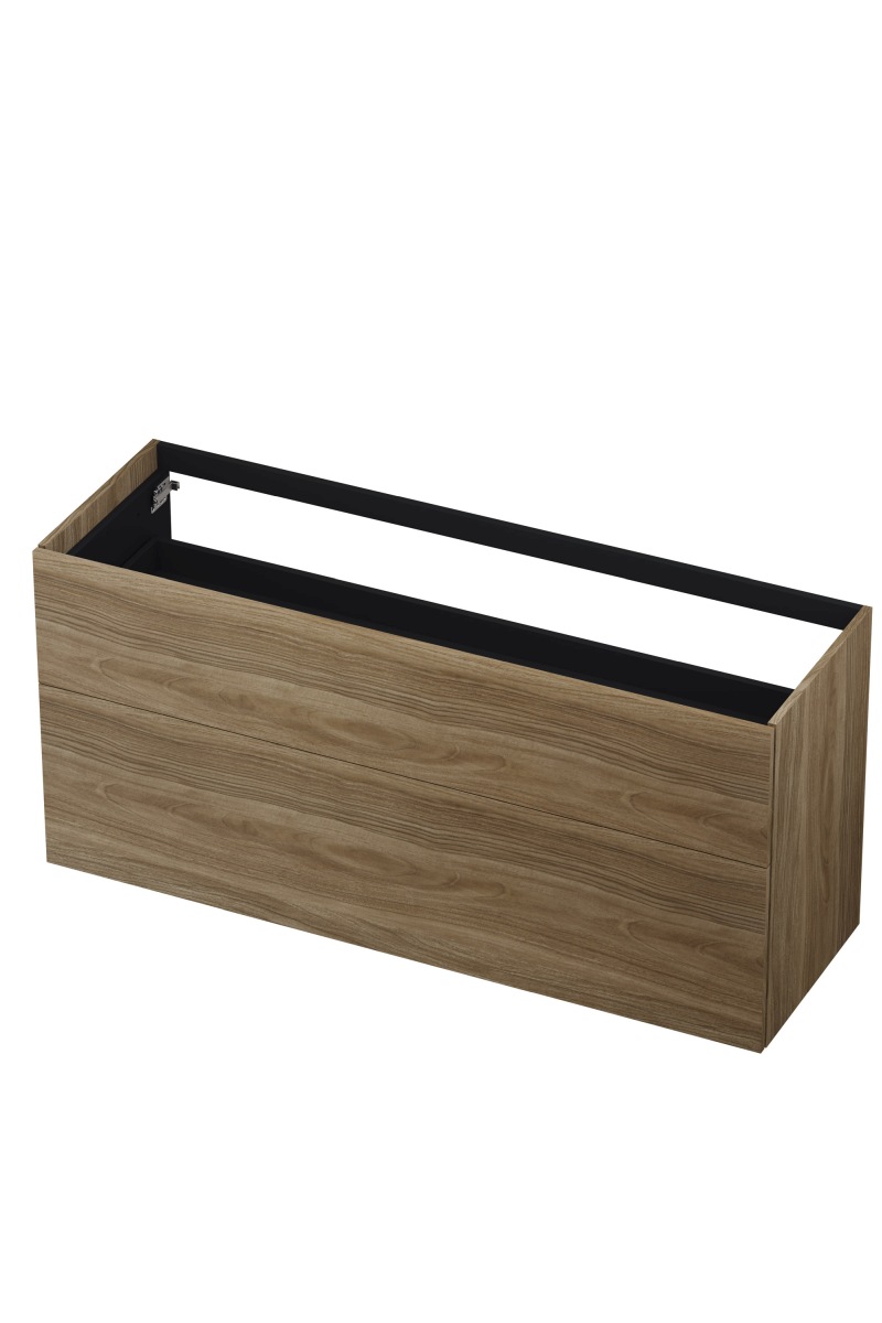 INK P2O onderkast 2 laden push to 1259324 Zuiver eiken H650xB1400xD450